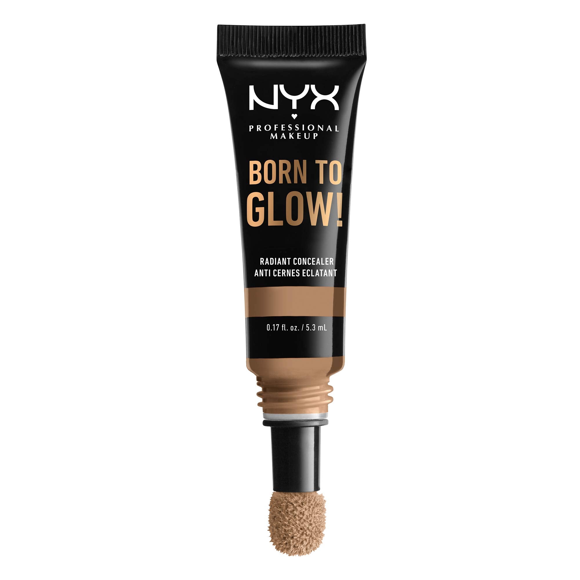 NYX PROFESSIONAL MAKEUP Born To Glow Radiant Concealer, Medium Coverage  Caramel