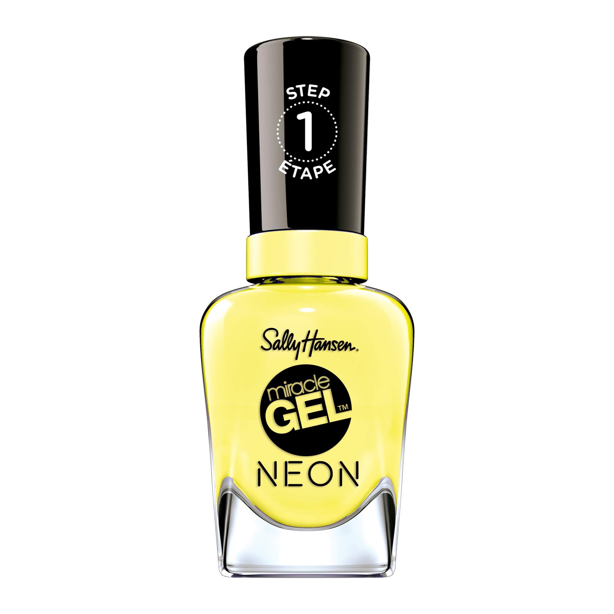 Miracle Gel Neon - 055 Lemon Chillo By Sally Hansen For Women - 0.5 Oz Nail Polish