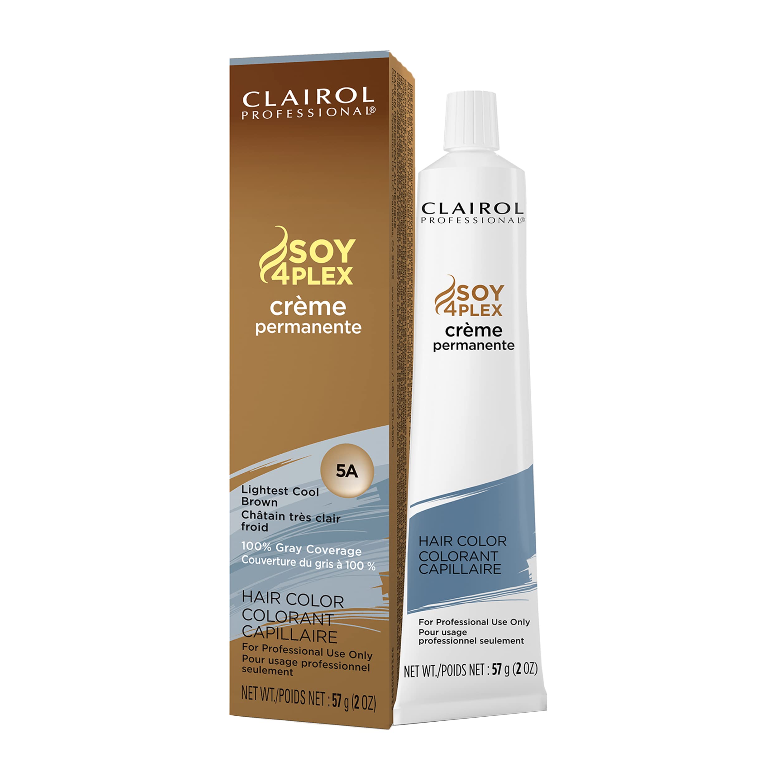 CLAIROL PROFESSIONAL Permanent Crme, 5A Lightest Cool Brown, 2oz