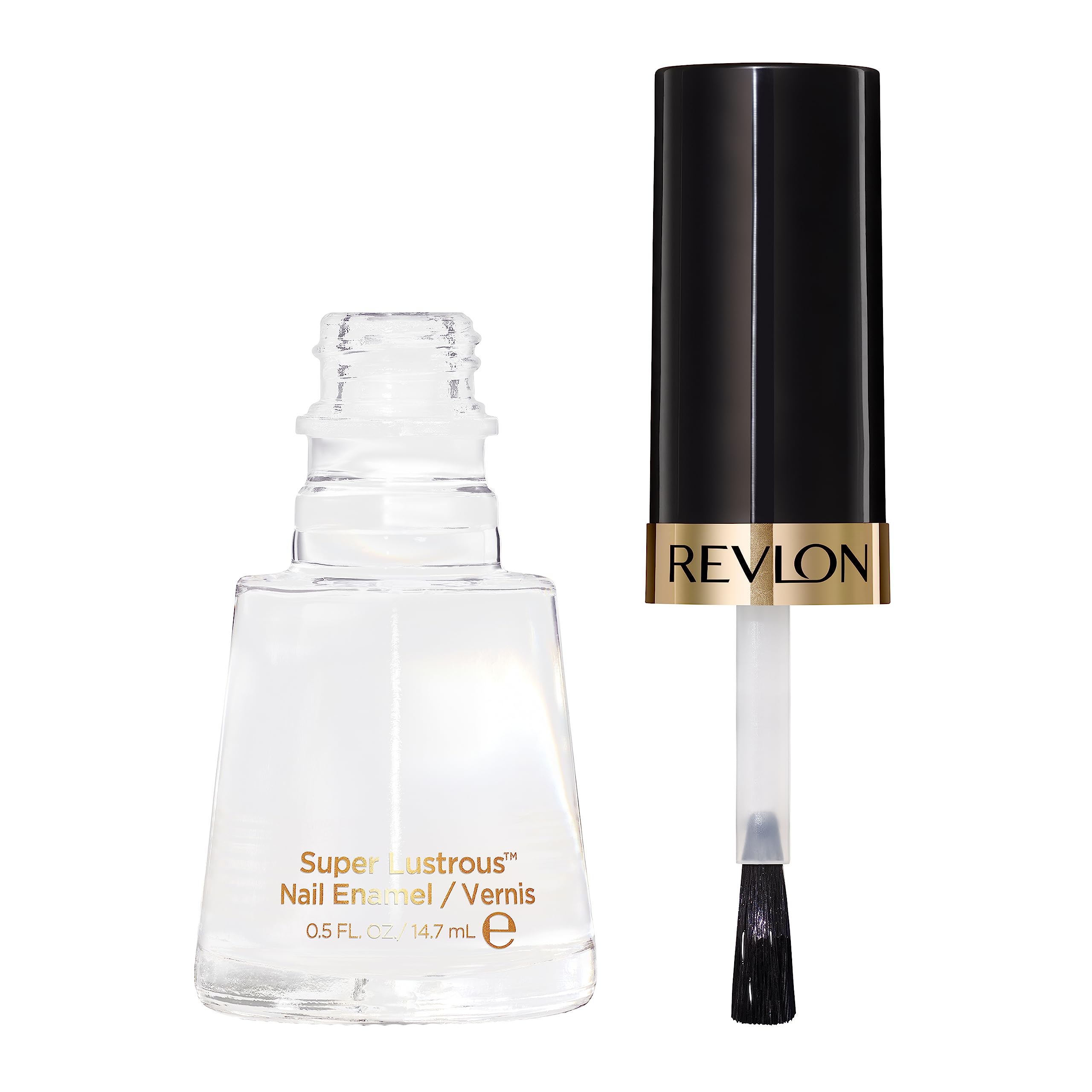 Revlon Super Lustrous Nail Polish, Chip-Resistant & Longwear Formula, High Shine Finish, 771 Clear, 0.5 Fl Oz