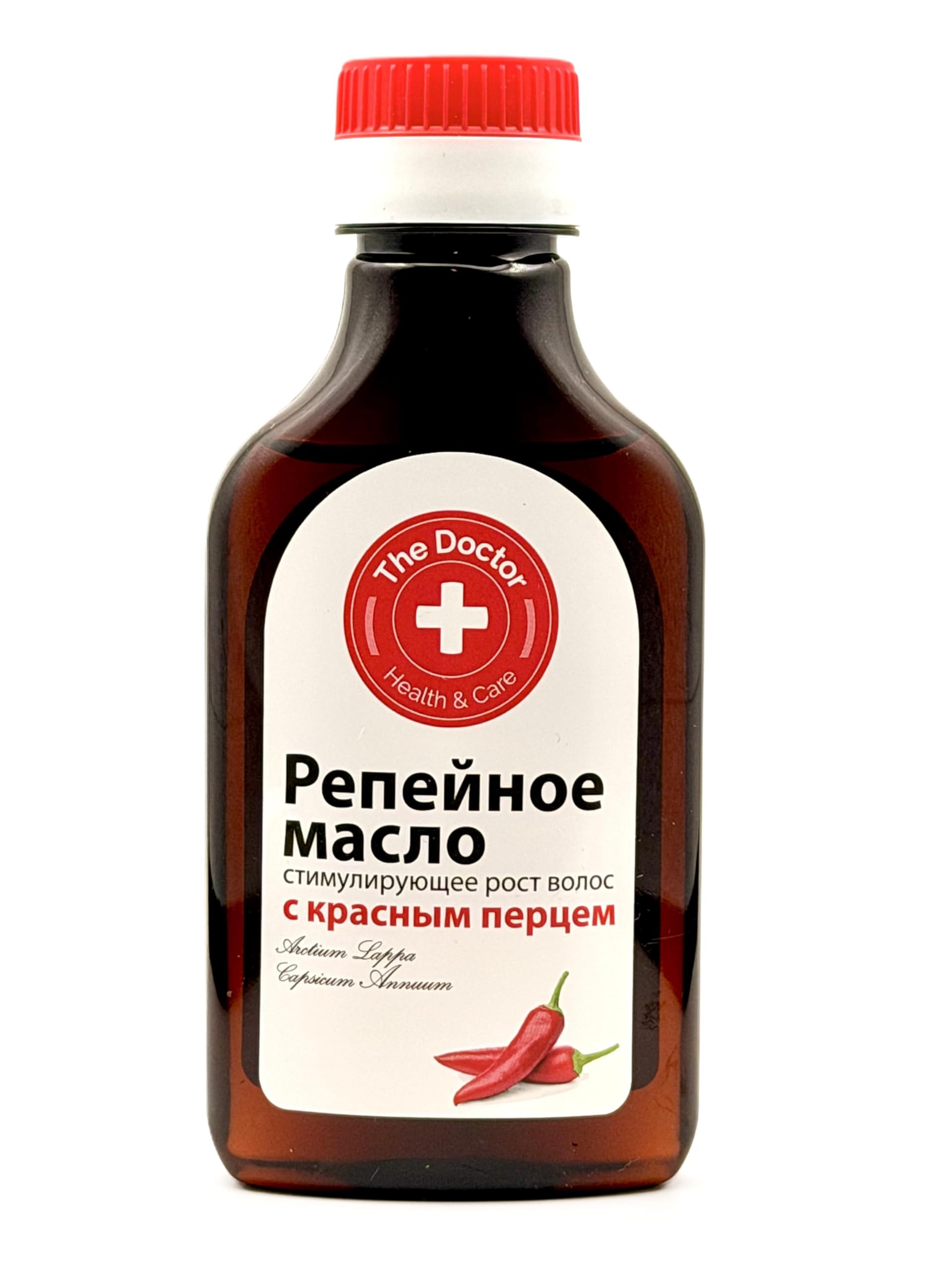 Burdock Hair Oil with Red Pepper Strengthening & Hair Growth Oil Stimulates Roots, Reduces Hair Loss, Nourishes Scalp, Adds Shin