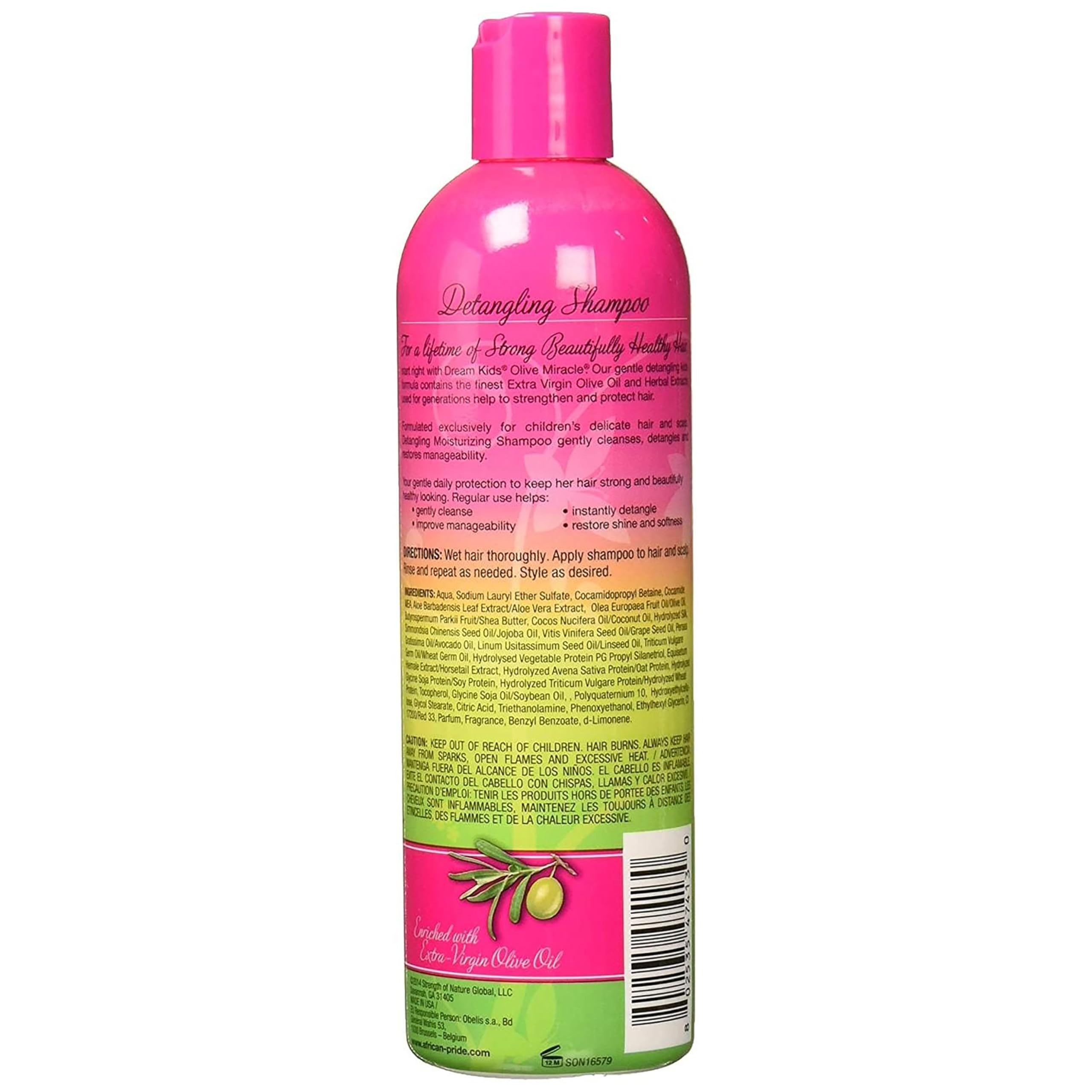 African Pride Dream Kids Olive Miracle Shampoo Detangling 12 Ounce (354Ml) (2 Pack)