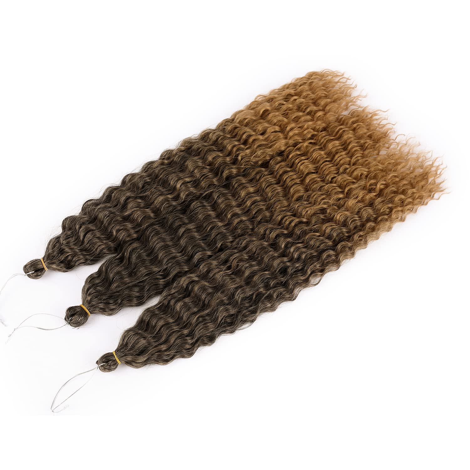 MAYSA Ocean Wave Crochet Hair 22inch Brow Curly Crochet Hair Extensions 6Packs Soft Synthetic Wavy Crochet Hair Extensions for W
