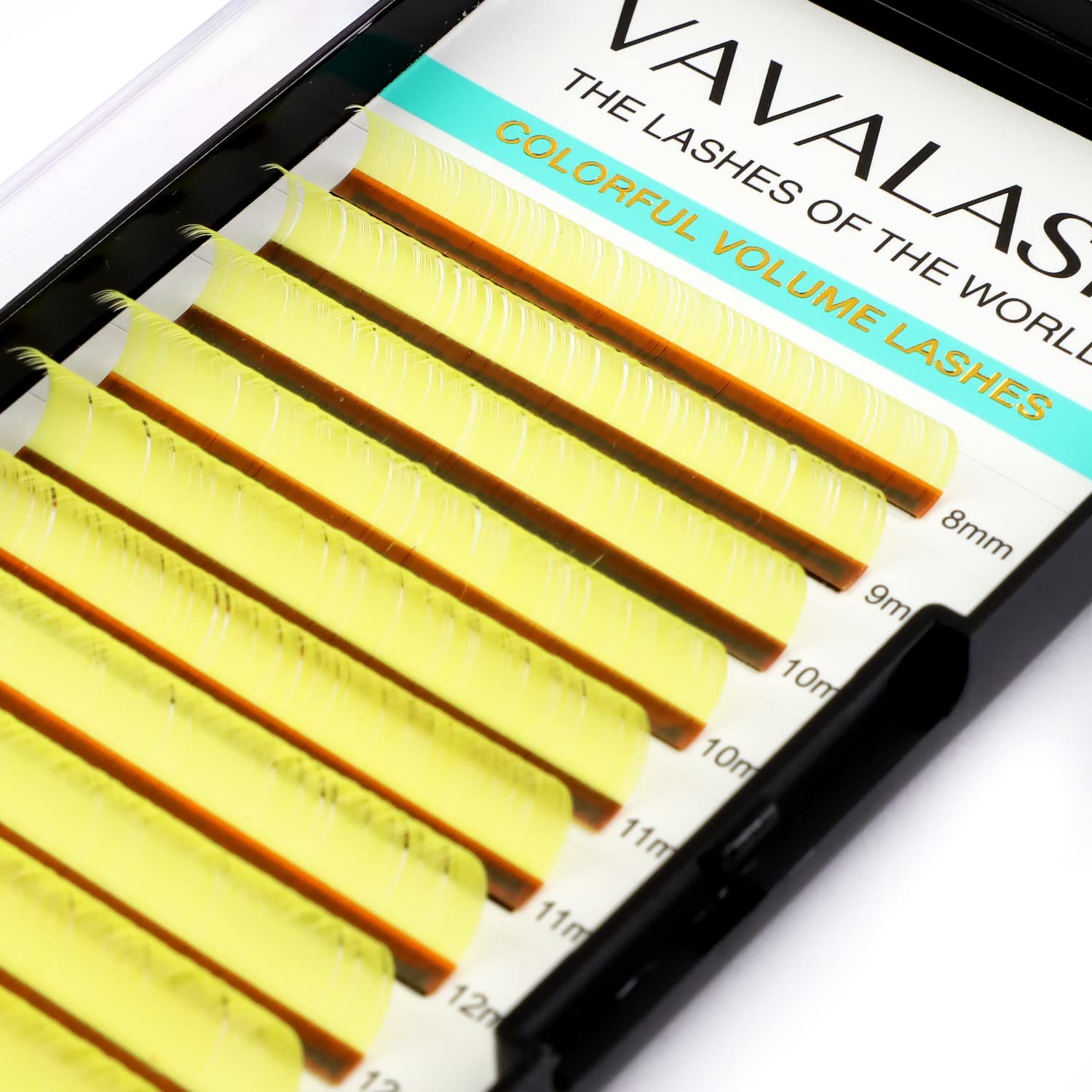 Colored Lash Extensions 0.07Mm Cc Curl Yellow Individual Volume Lashes Extensions 13-20 Mix Length Color Eyelash Extensions For