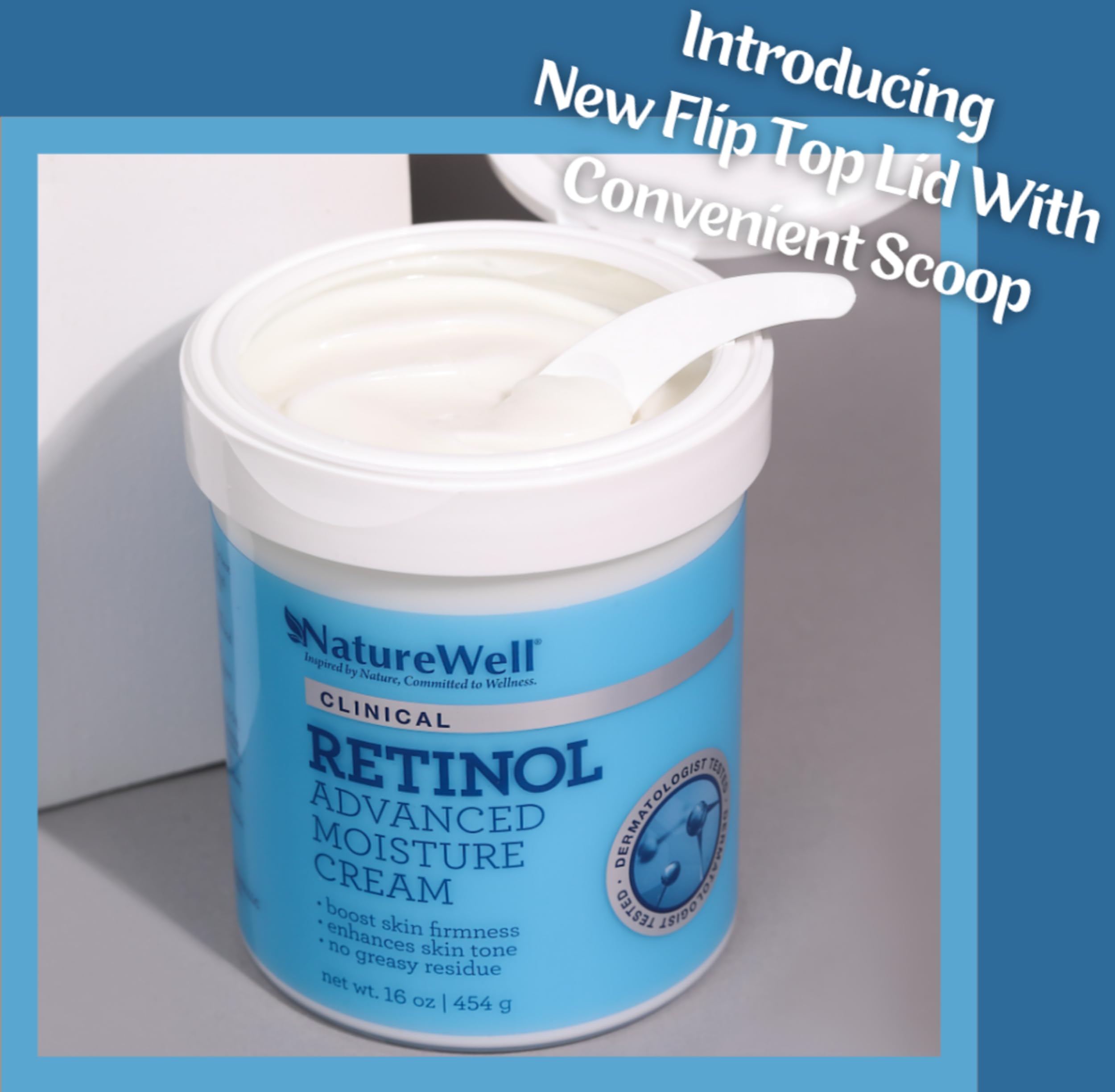 Nature Well Clinical 2.0 Retinol Advanced Moisture Cream For Face, Body, & Hands, Boosts Skin Firmness, Enhances Skin Tone, No G