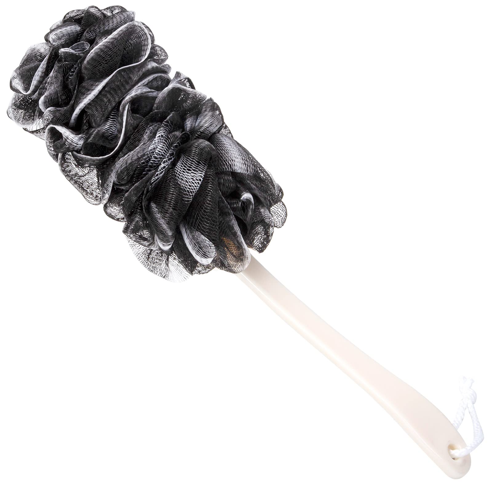 Arswin Back Scrubber For Shower, Loofah Long Handle Bath Body Brush, Soft Nylon Mesh Sponge On A Stick For Shower Men Women Kids