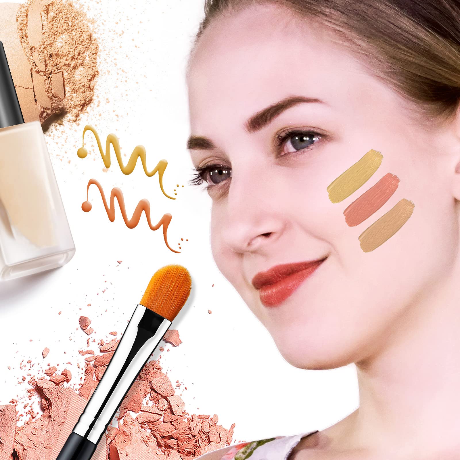 Eye Shadow Primer Applicator Brush for Blending, Concealer, Professional Tools for Applying Cream, Liquid Shadows and Eye Primer