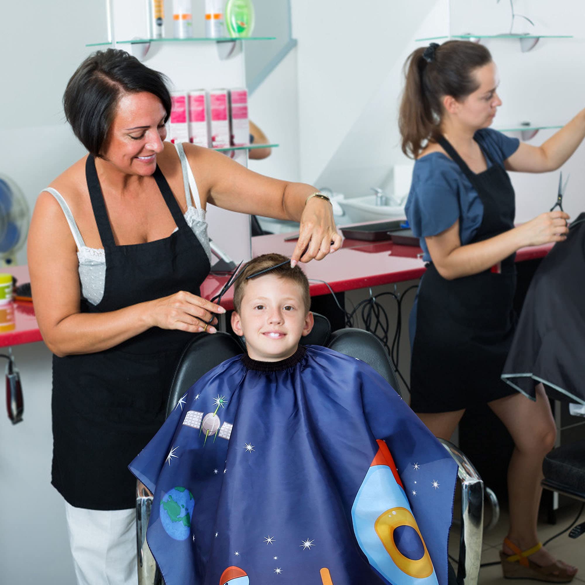 Aethland Kids Haircut Cape, Hair Cutting Cape For Kids & Adults - Professional Waterproof Barber Cape Salon Cape Cloak For Hair