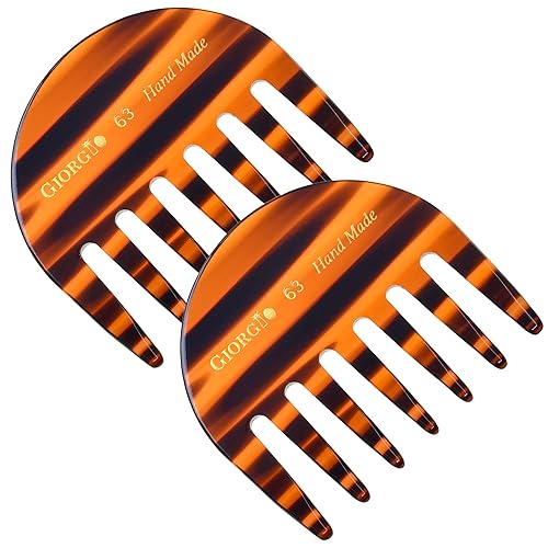 Giorgio G63 Wide Tooth Comb Detangling Comb, Pocket Comb and Travel Comb Wide Tooth Combs for Women for Thick Hair, Hair Detangl