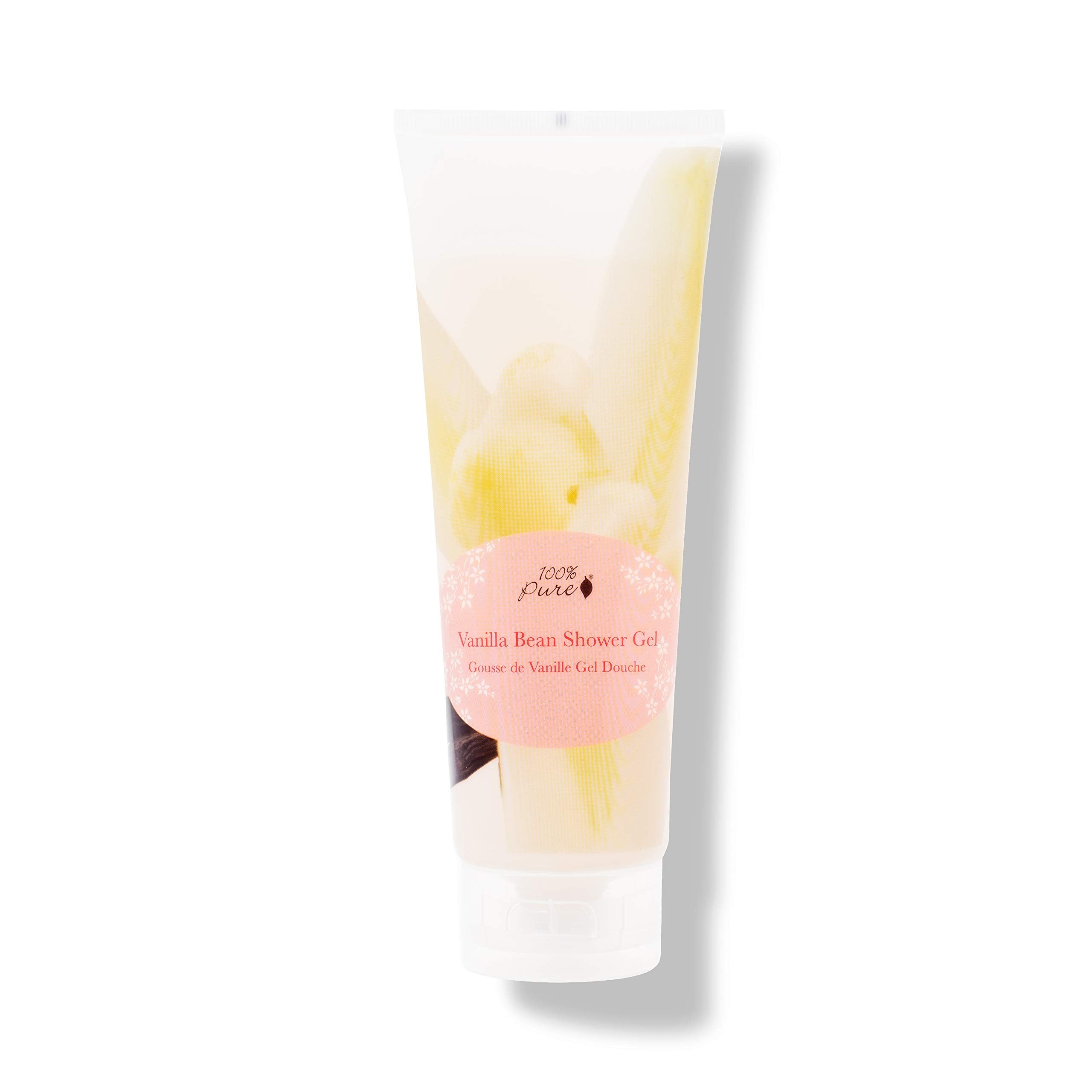 100% Pure Vanilla Bean Shower Gel Natural Foaming & Hydrating Body Wash - Deeply Moisturizing Gentle Soap Cleanser For All Skin