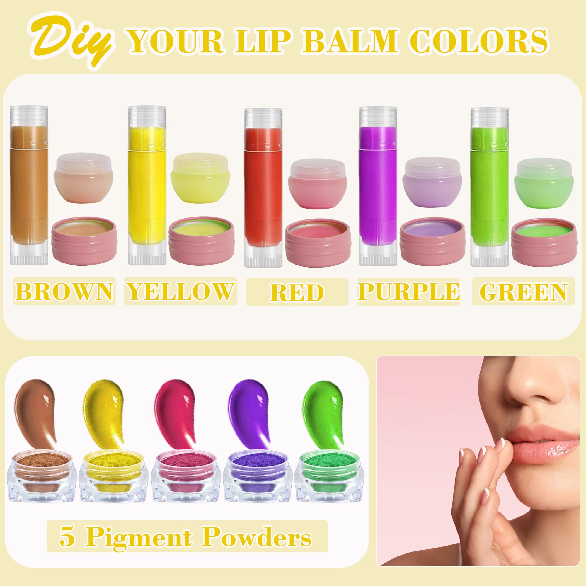 Bripati Diy Lip Balm Making Kit, Lip Balm Kit For Adults Lip Gloss Kit To Make Your Own Lip Balm With Natural Beeswax, Lip Base