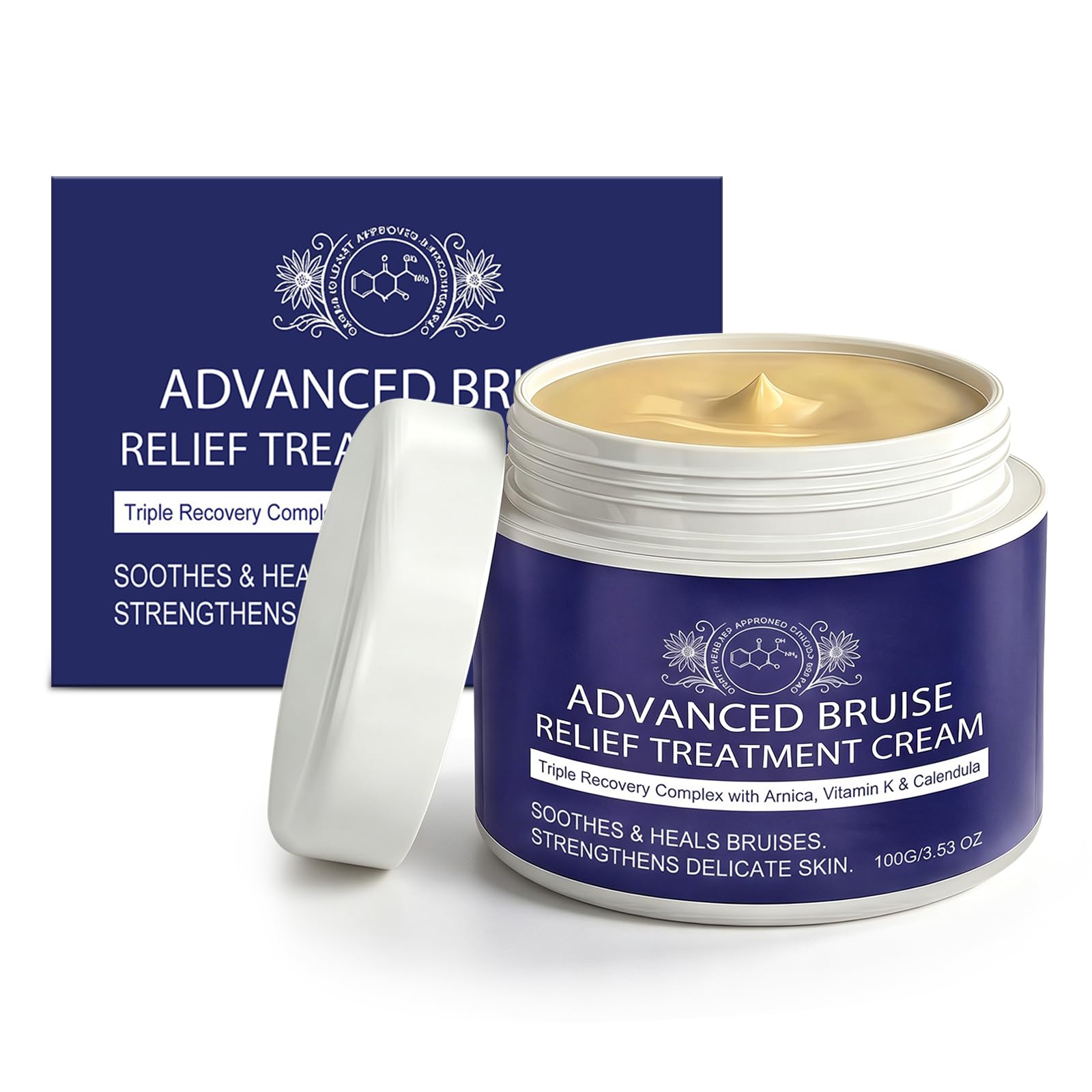fugit Bruise Cream  Bruise Repair & Skin Arnica Bruise Cream for Thin Skin Seniors, Vitamin K C and E, Skin Renewal, 4 Oz
