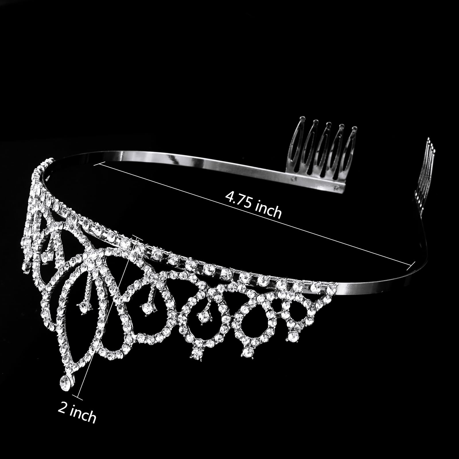 Tihebax Tiaras For Girls Crowns For Flower Bouquets Crown Cake Topper Princess Crowns For Girls Silver Princess Tiara Birthday T
