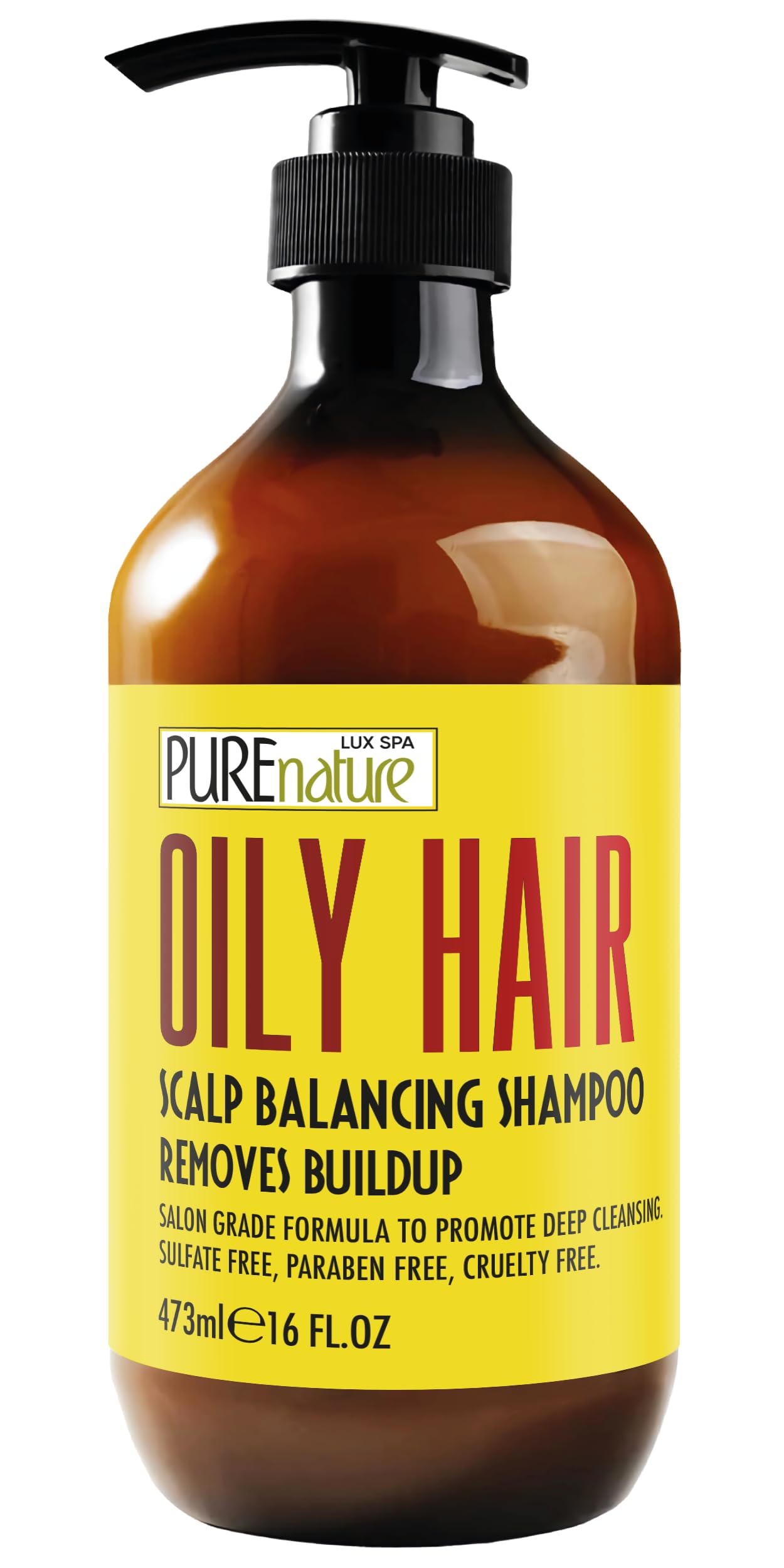 Oily Hair Shampoo - Sulfate Free Buildup Remover for Itchy Scalps - Deep Cleanse Shampoo for Dandruff and Flake Treatment for Me