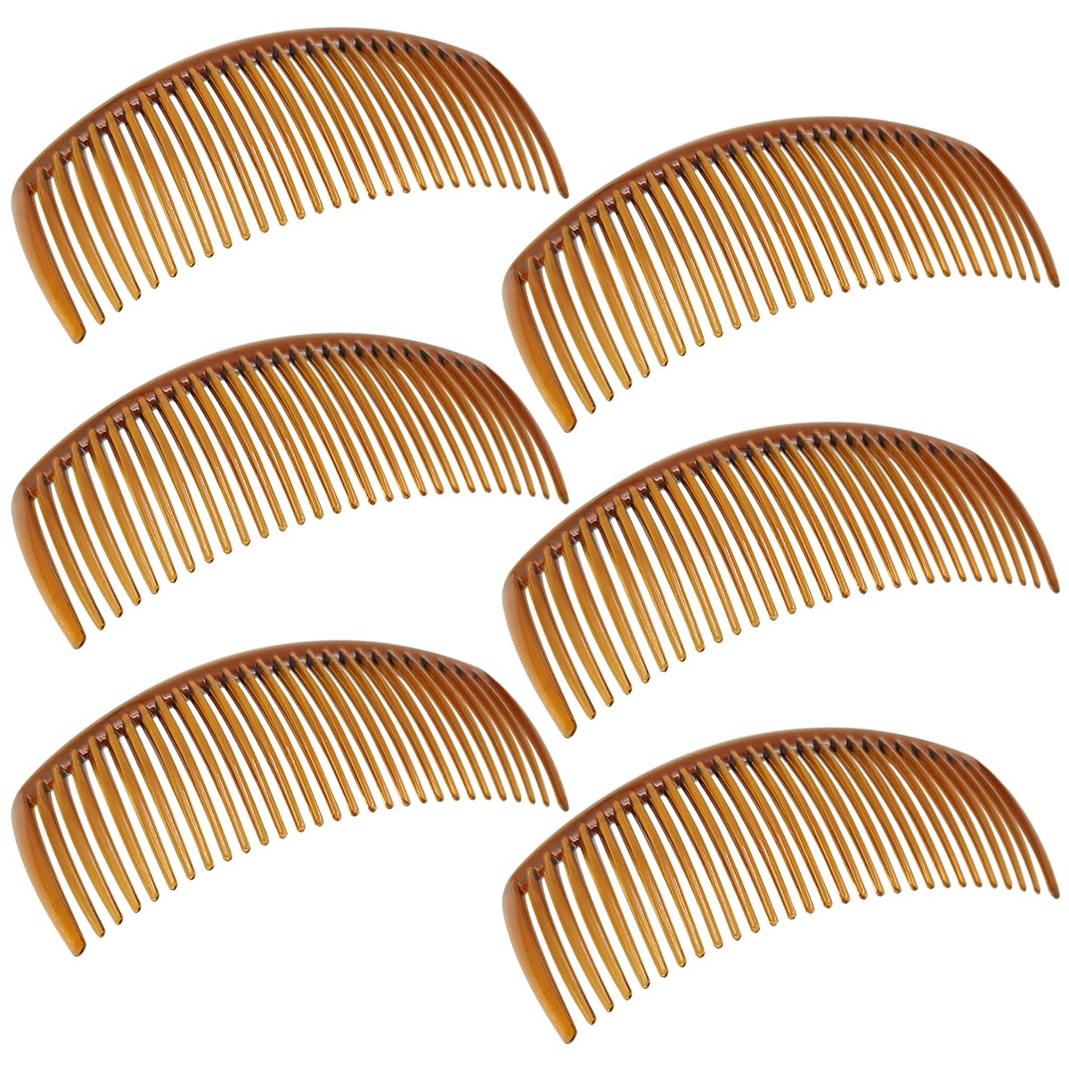 6 Packs French Twist Comb, SourceTon Plastic Side Hair Combs with 29 Teeth Hair Comb Hair Clip Combs for Fine Hair Accessory for