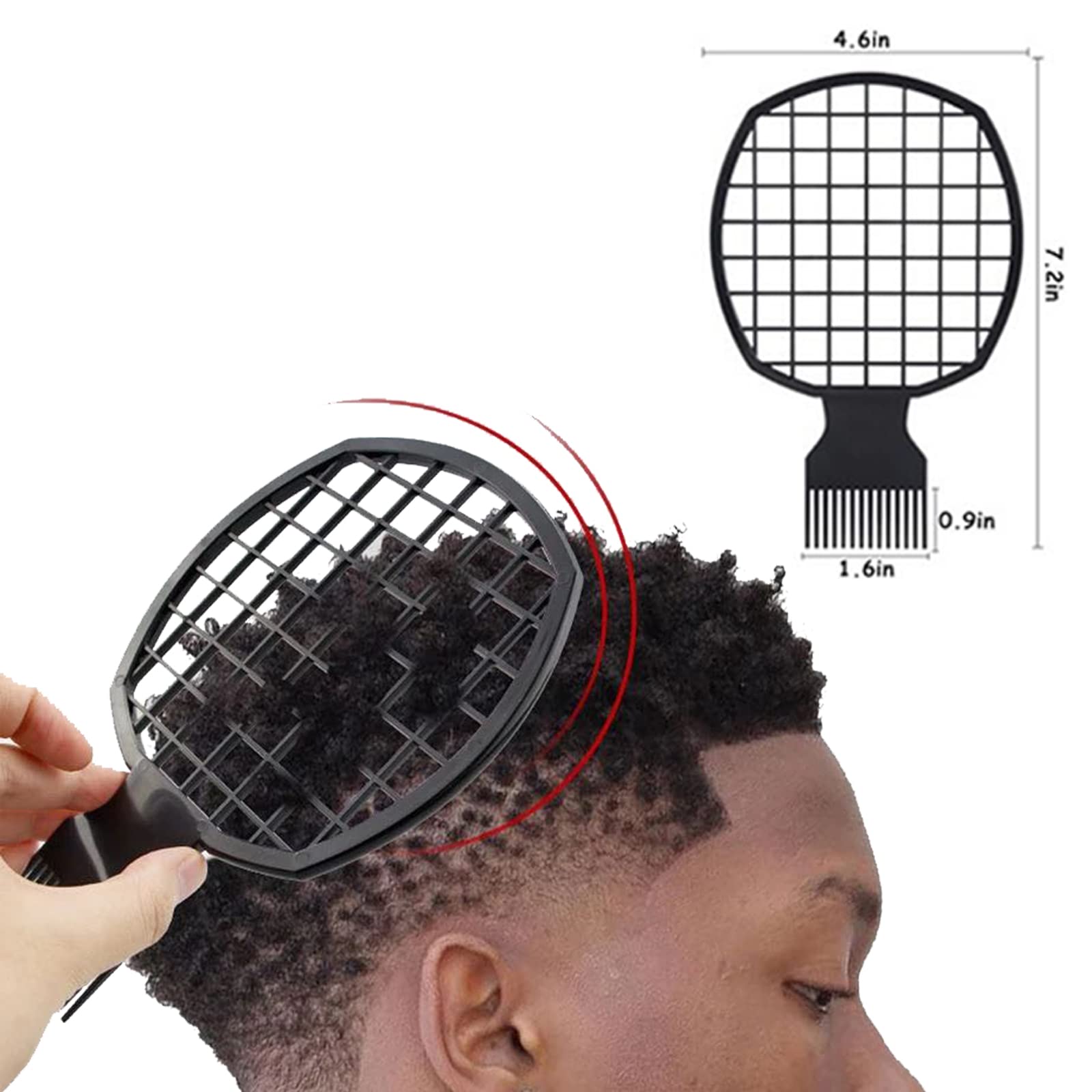 Selalu Twist Combs, Upgraded Hair Brush For Curls, Natural Hair Styling For Men And Women (Black)