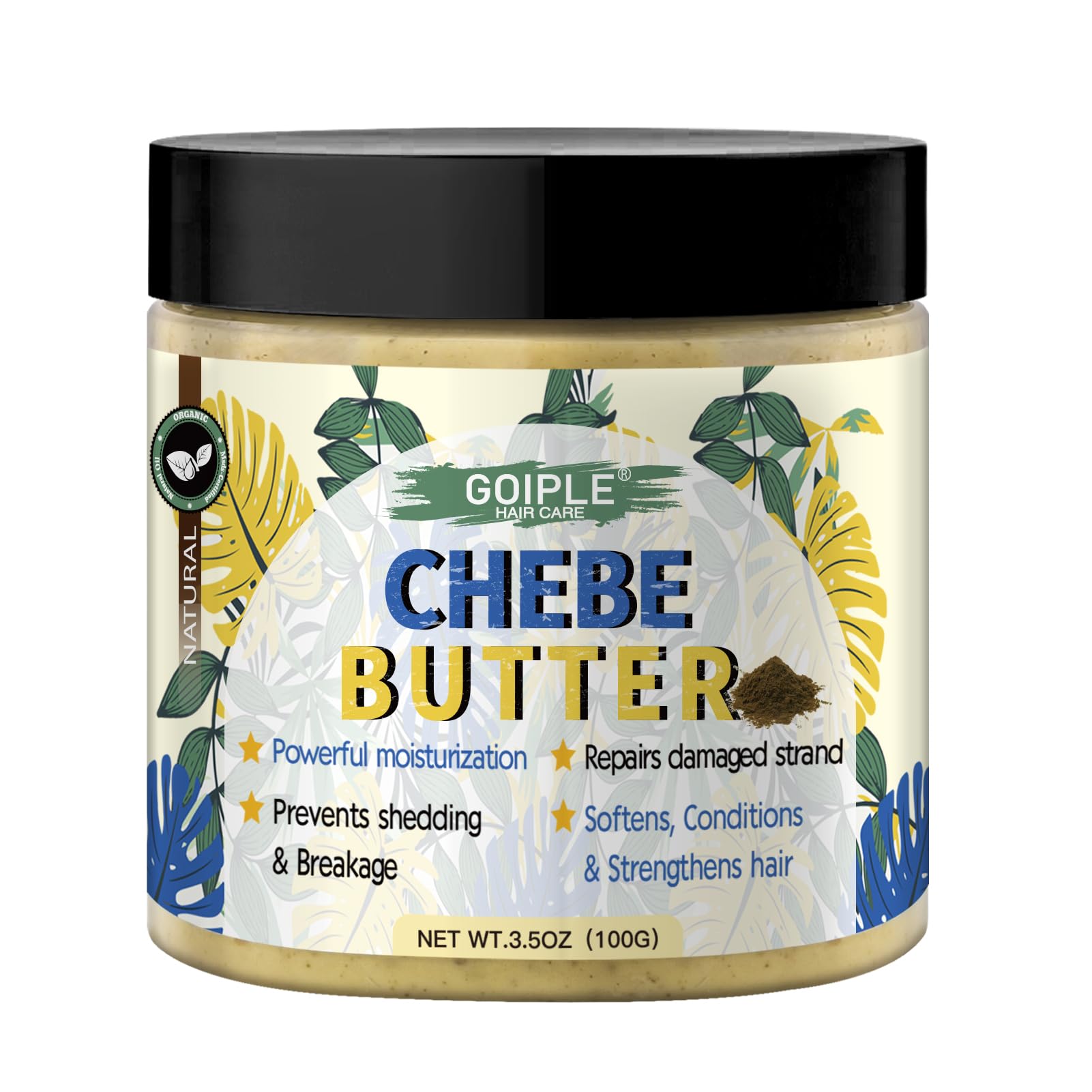 Wozutunt Chebe Hair Growth Butter, Hair Grease Deep Moisturization, Thickening Treatment For Dry Hair, Suitable For All Hair Typ