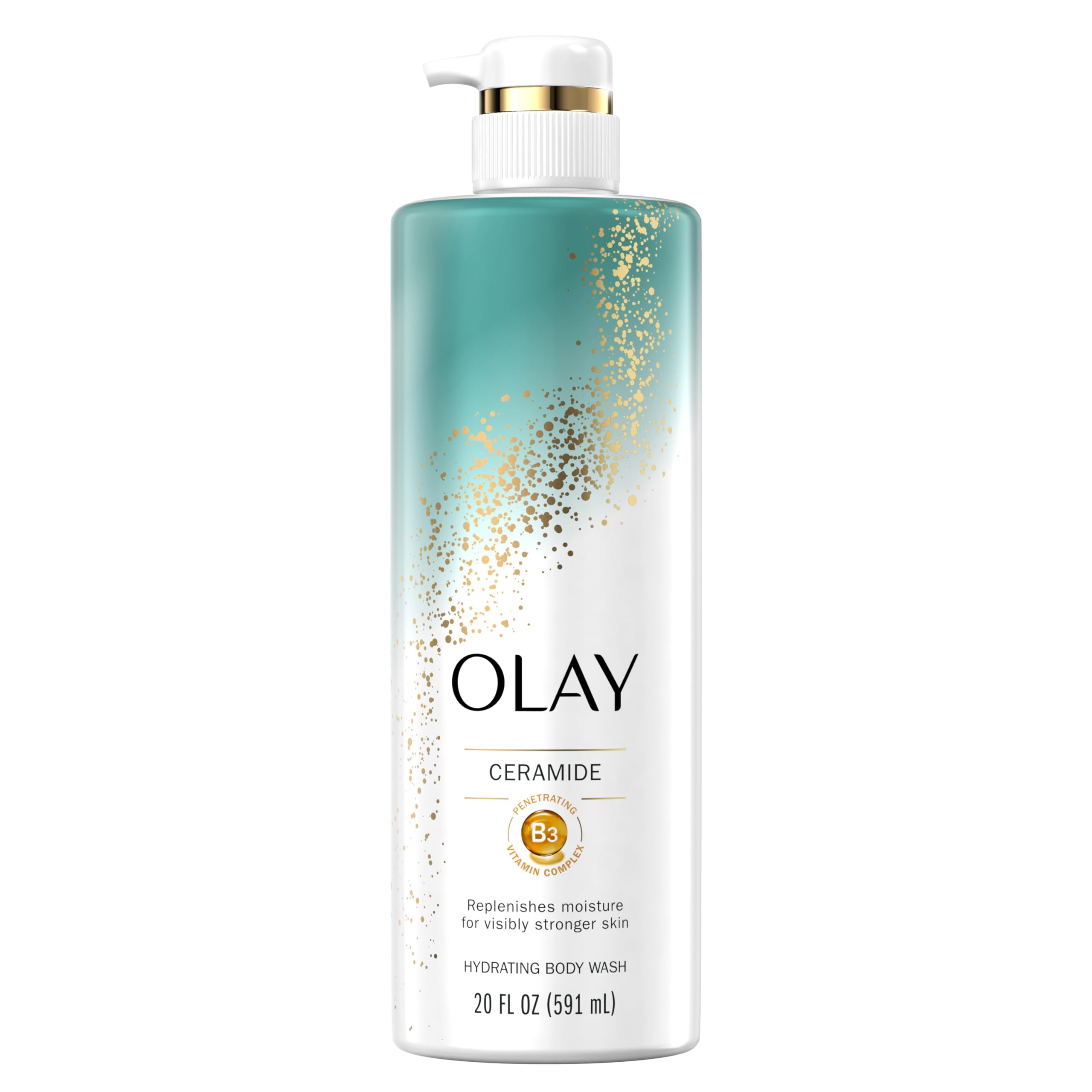Olay Cleansing & Strengthening Body Wash for Women with Ceramide & Vitamin B3 Complex, Supports Skin's Natural PH, Advanced Form