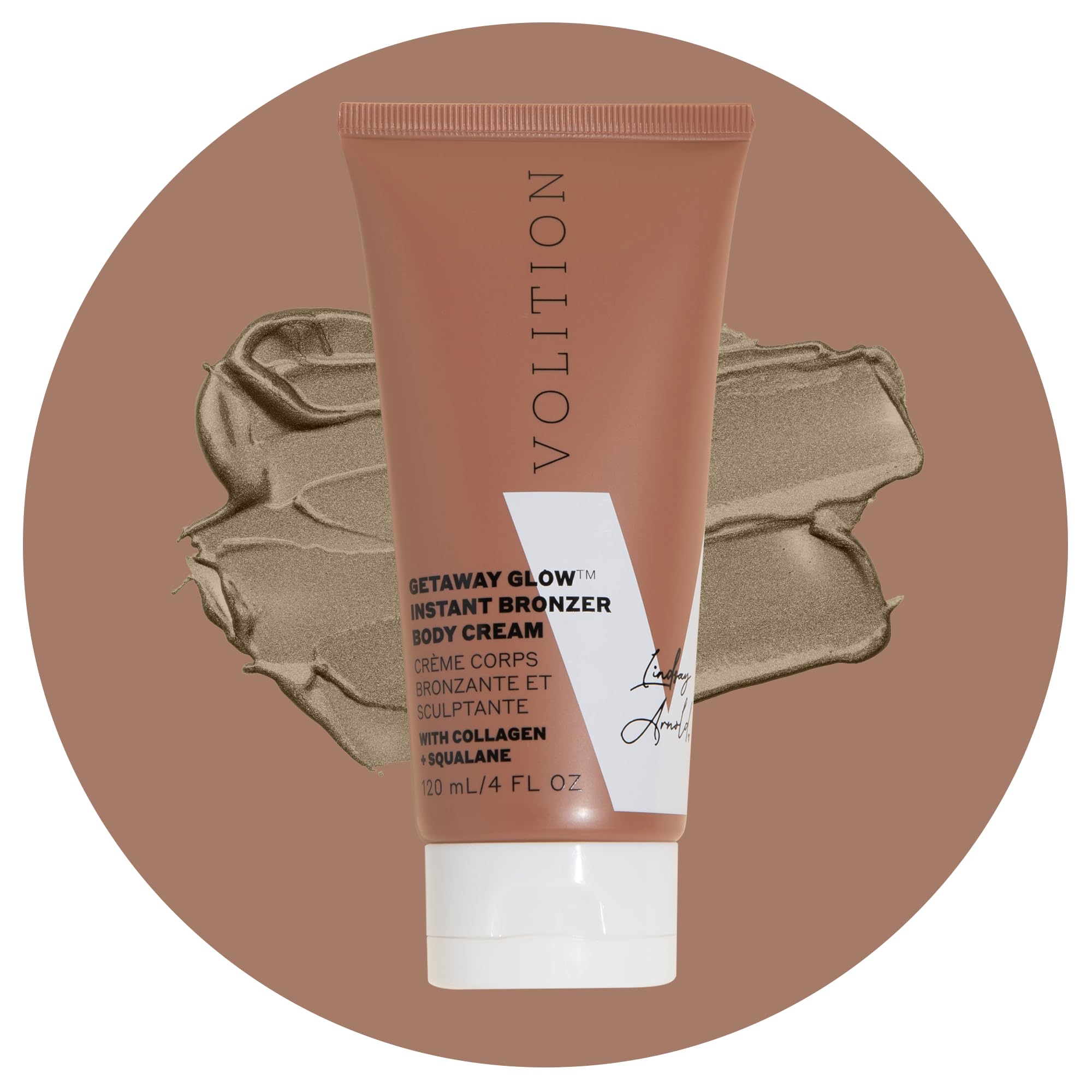 Volition Beauty Getaway Glow Instant Bronzer Sculpting Body Cream  4 fl oz