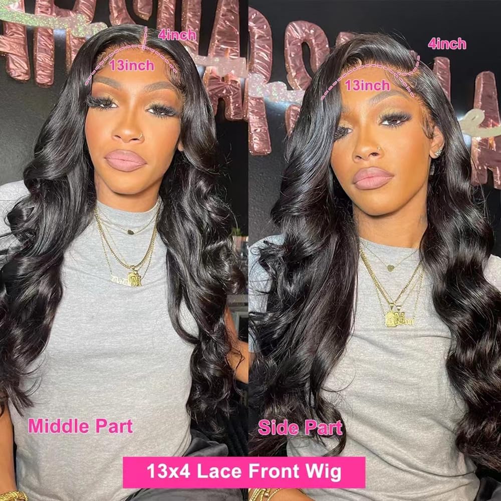 Stogedest Body Wave Lace Front Wigs Human Hair 24 Inch 13X4 Hd Transparent Lace Frontal Human Hair Wigs 12A Glueless Wigs Human