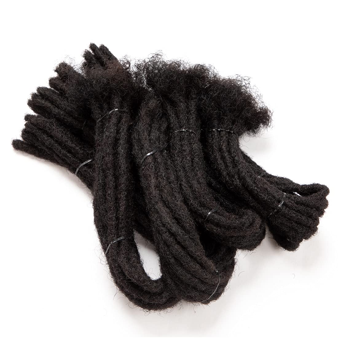 Teresa Small 0.4cm and Medium 0.8cm Width18 Inch 70 Strands100% Human Hair Dreadlock Extensions for Men/Women/Kids 0.4cm Width F