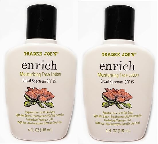 Trader Joe's Enrich Moisturizing Face Lotion, 4 Fl Oz (Pack of 2) - Hydrating Formula for Healthy Skin
