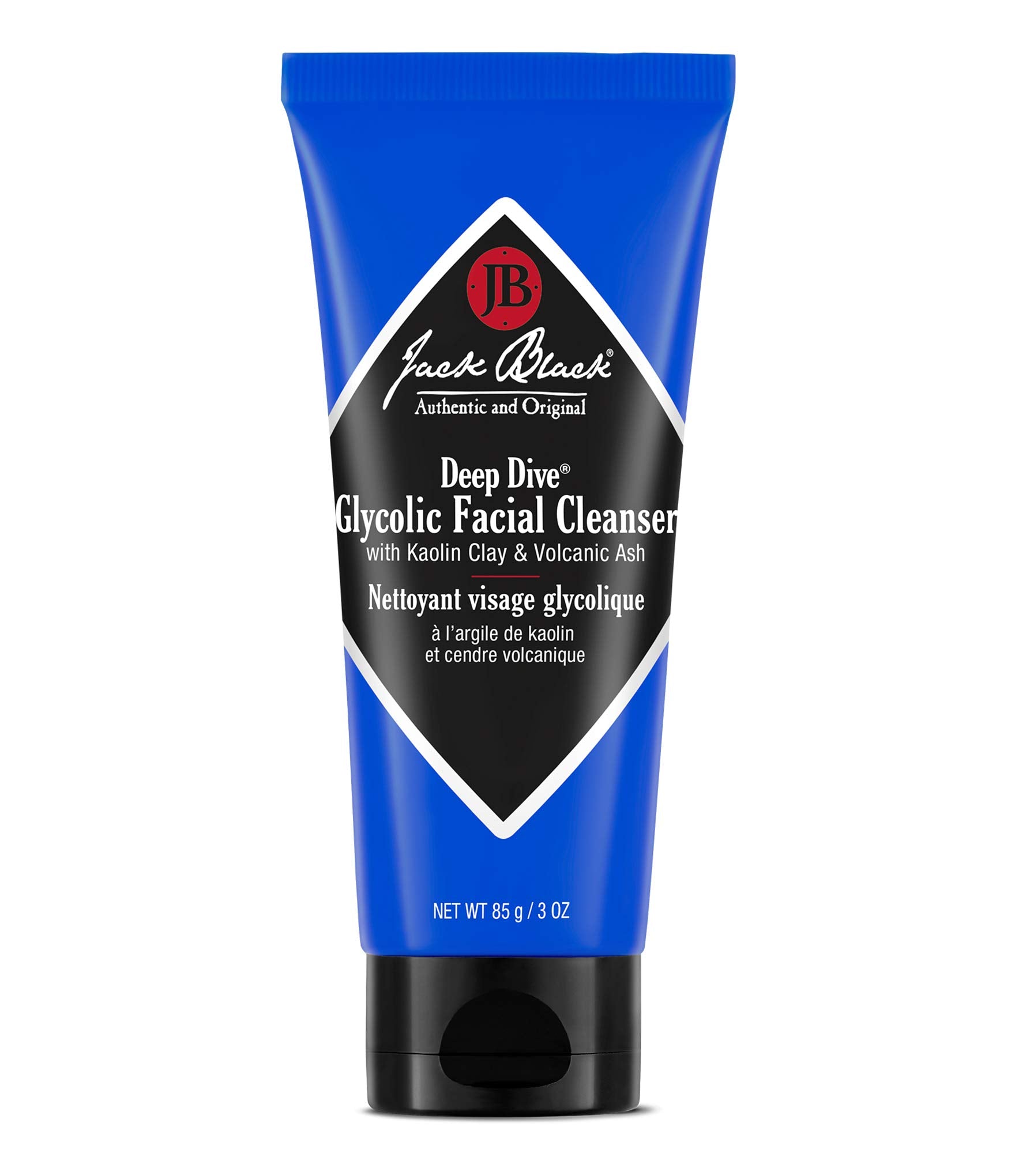 Jack Black - Deep Dive Glycolic Facial Cleanser, 3 Fl Oz - Clay-Based Cleanser, PureScience Formula, Facial Cleanser and Mask, R