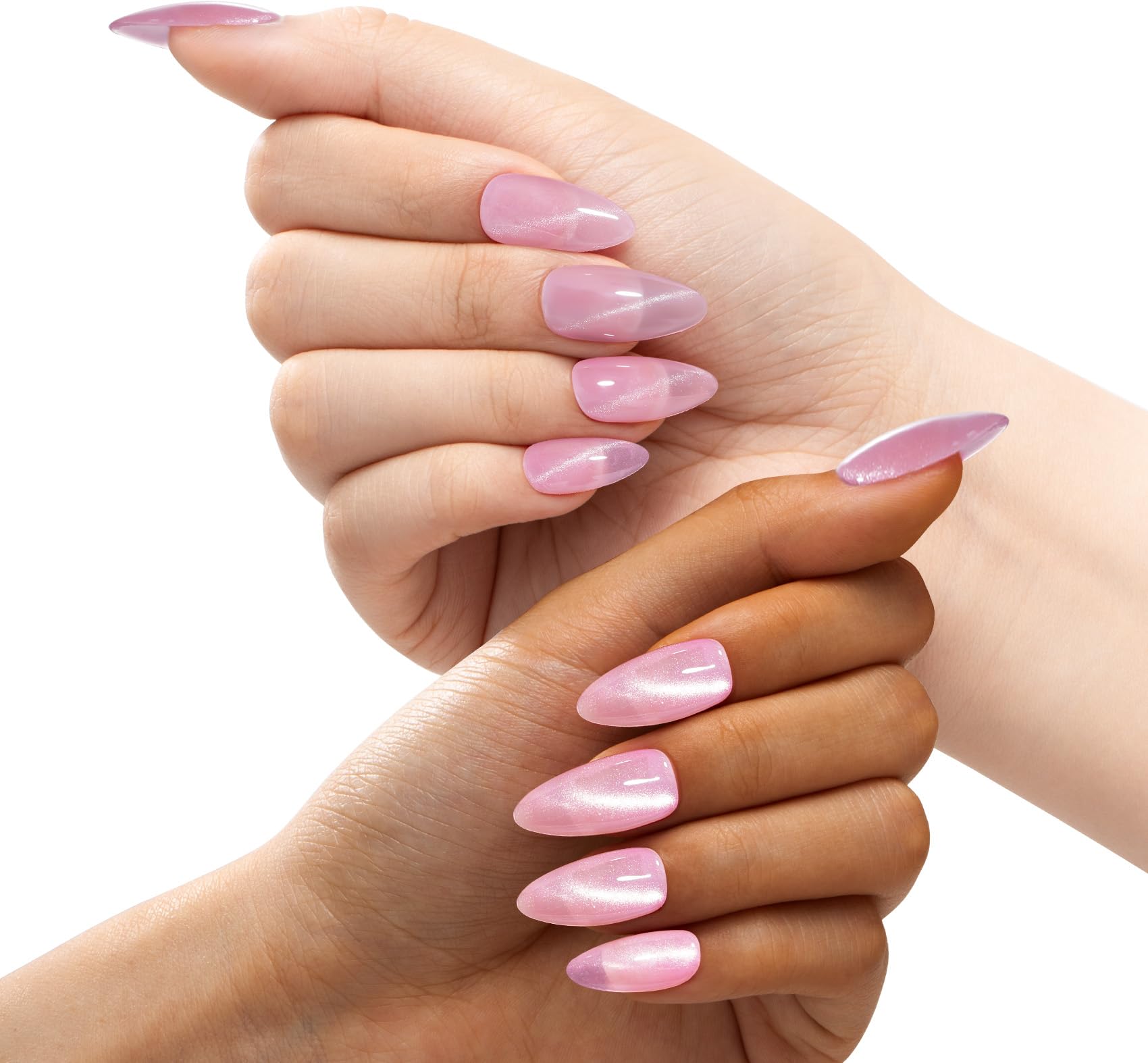 Maychao 15Ml Cat Eye Gel Nail Polish 1Pc Galssy Pink Gel Polish With Magnet Soak Off Holographic Magnetic Nail Polish For Nail A