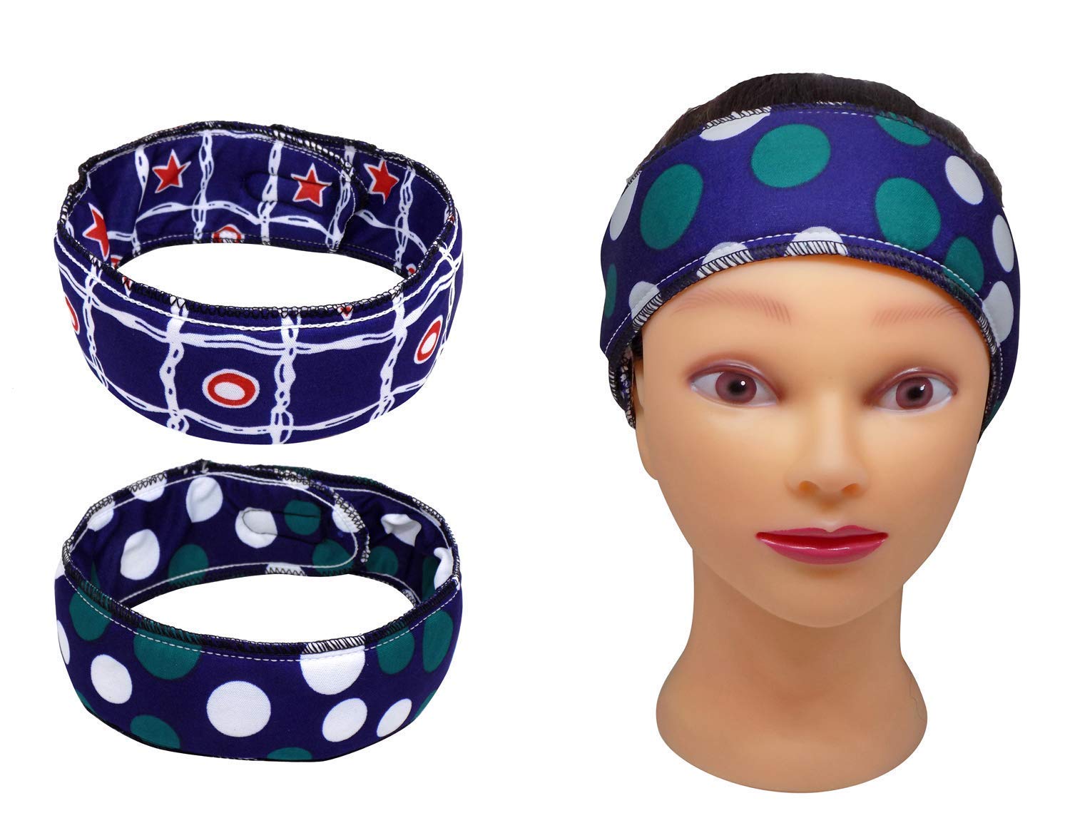 Glan Make Up Headband Set Of 2 Pcs, Comfortable, Reusable Facial Head Band For Professional And Home Use 20 Gram Pack Of 1