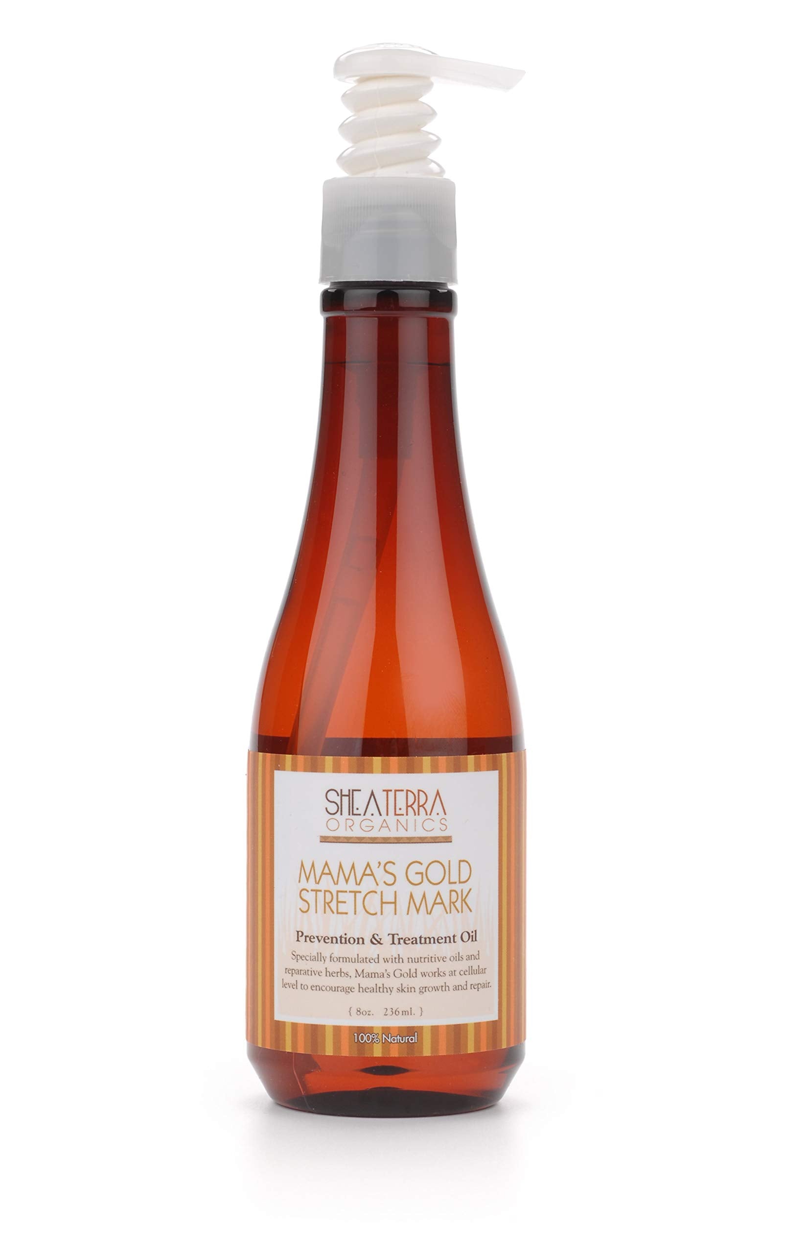 Shea Terra Organics Mama and Baby Collection | Mamas Gold Stretch Mark Wonder Oil| Non Toxic All Natural Maternity & Postpartum 