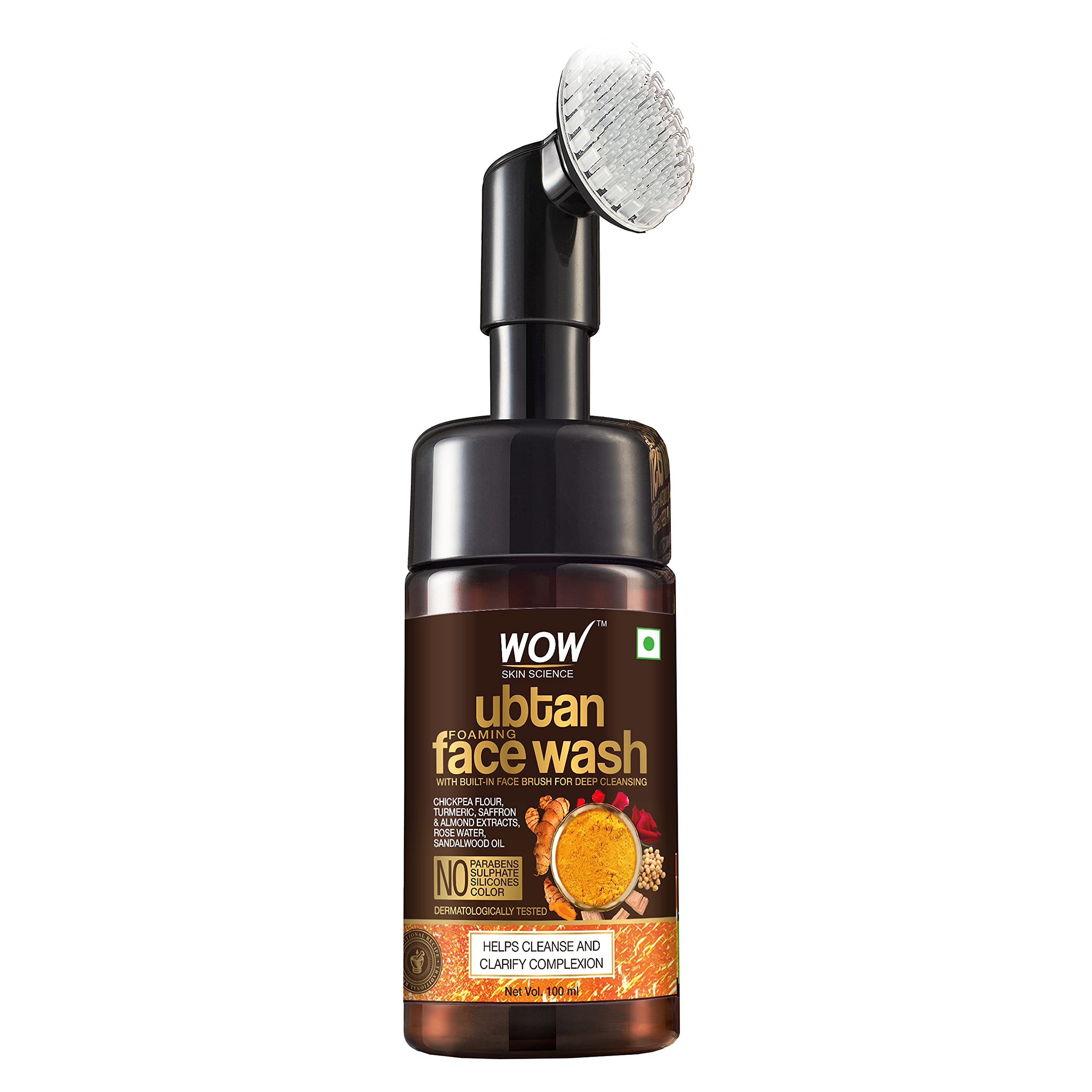 WOW Skin Science Foaming Facial Cleanser - Unisex, Plant-Powered Ingredients, Sulfate-Free, Paraben-Free, 16 oz