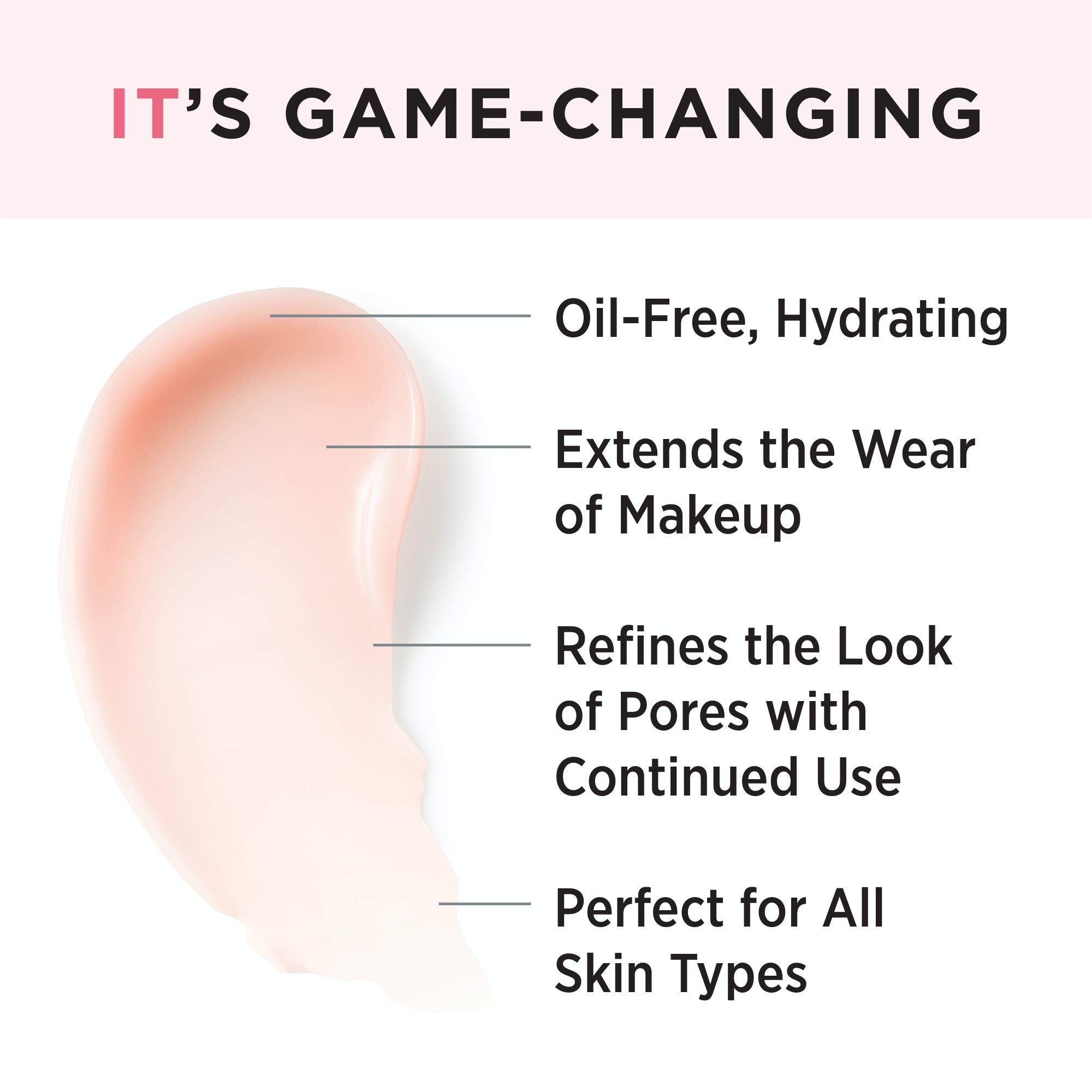 IT Cosmetics Your Skin But Better Makeup Primer+ - Extends Makeup Wear, Hydrates Skin, Refines the Look of Pores - With Glycerin