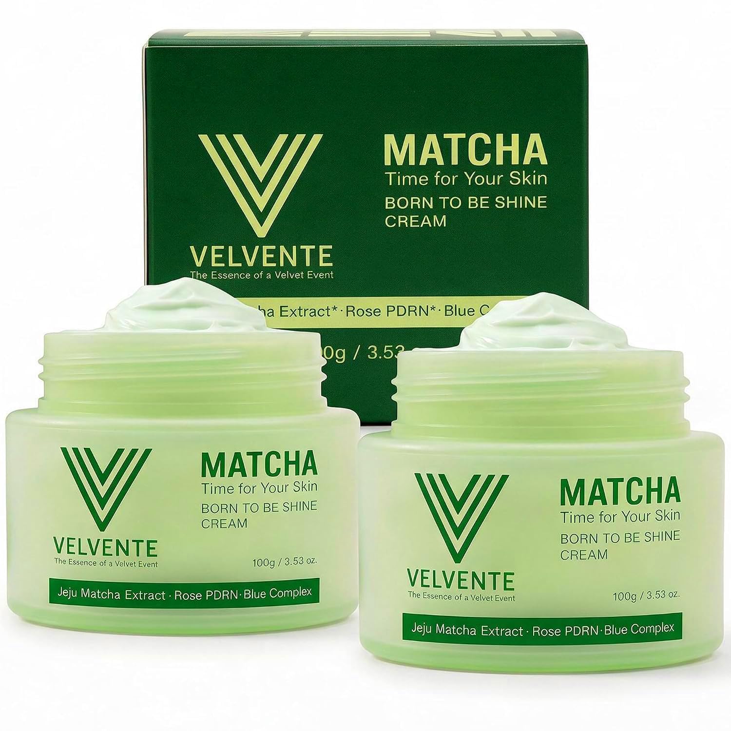 VELVENTE Matcha PDRN Korean AntiAging Firming Moisturizer Cream