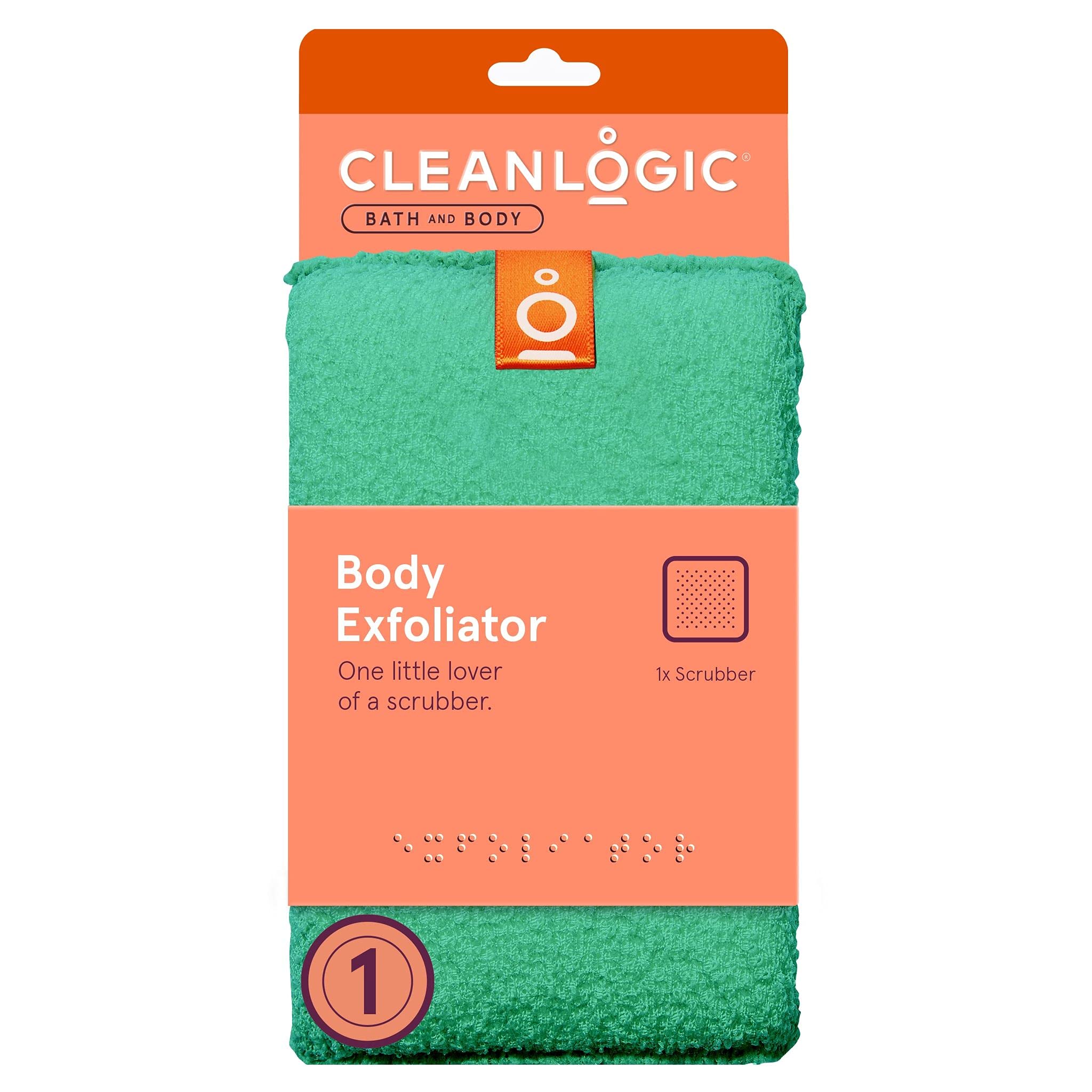 Cleanlogic Bath And Body Small Exfoliating Body Scrubber, Assorted Colors (Pack Of 6)