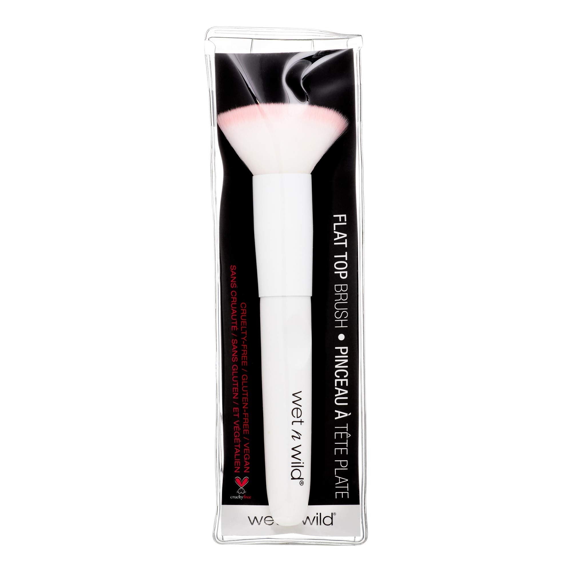 Wet N Wild Kabuki Brush, Flat Top Blending Brush, For Liquid & Mineral Foundation, Ergonomic Handle