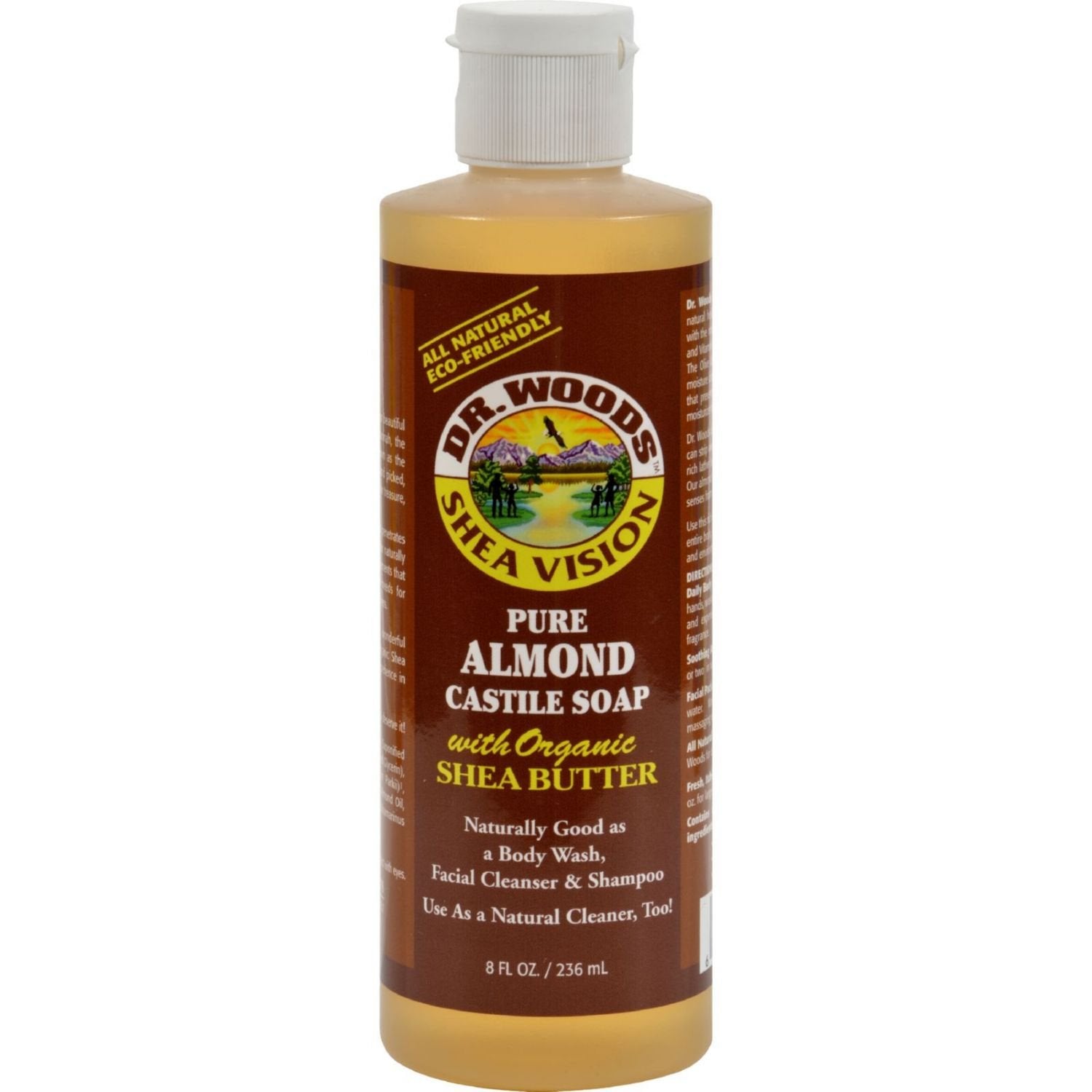 Dr. Woods Pure Castile Soap Almond with Organic Shea Butter - 8 fl oz