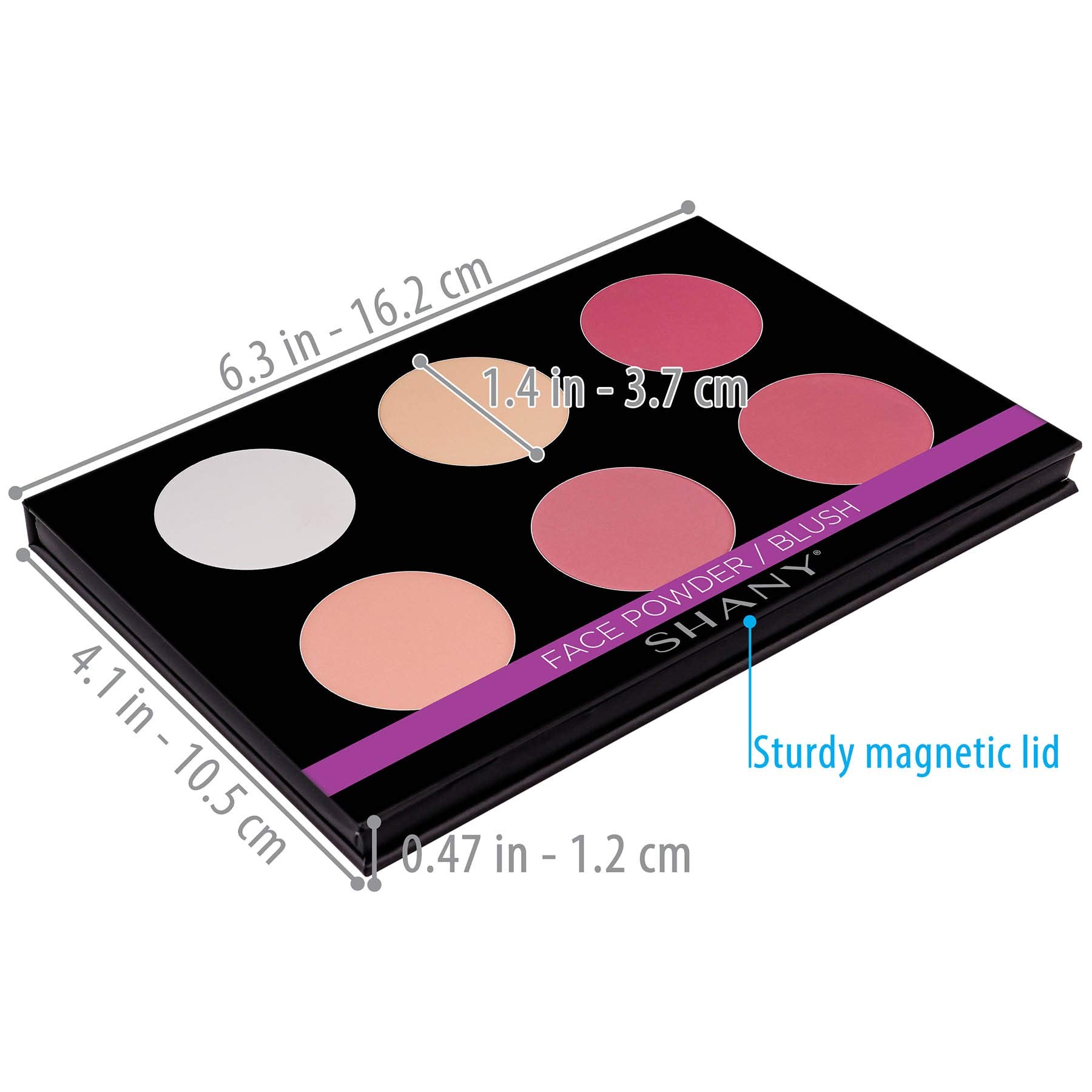 SHANY Cosmetics Shimmer & Matte Blush/Highlighter Face Palette - Layer 4 - Refill For The 6 Layer Mini Masterpiece Collection Ma