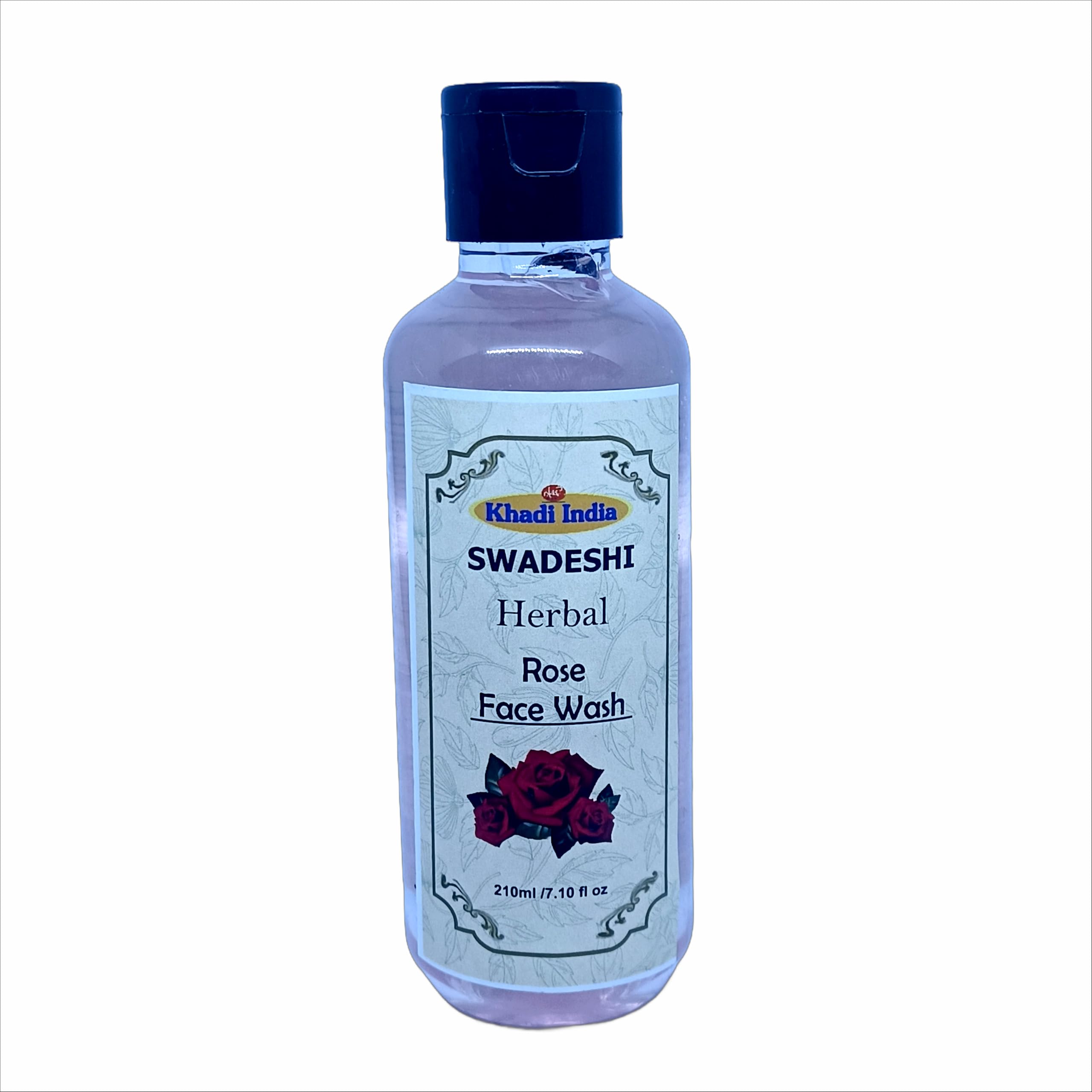 Khadi Natural 100% Herbal Rose Face Wash  Hydrating & Soothing Cleanser For Soft, Glowing Skin, With Natural Rose Extracts, Sul