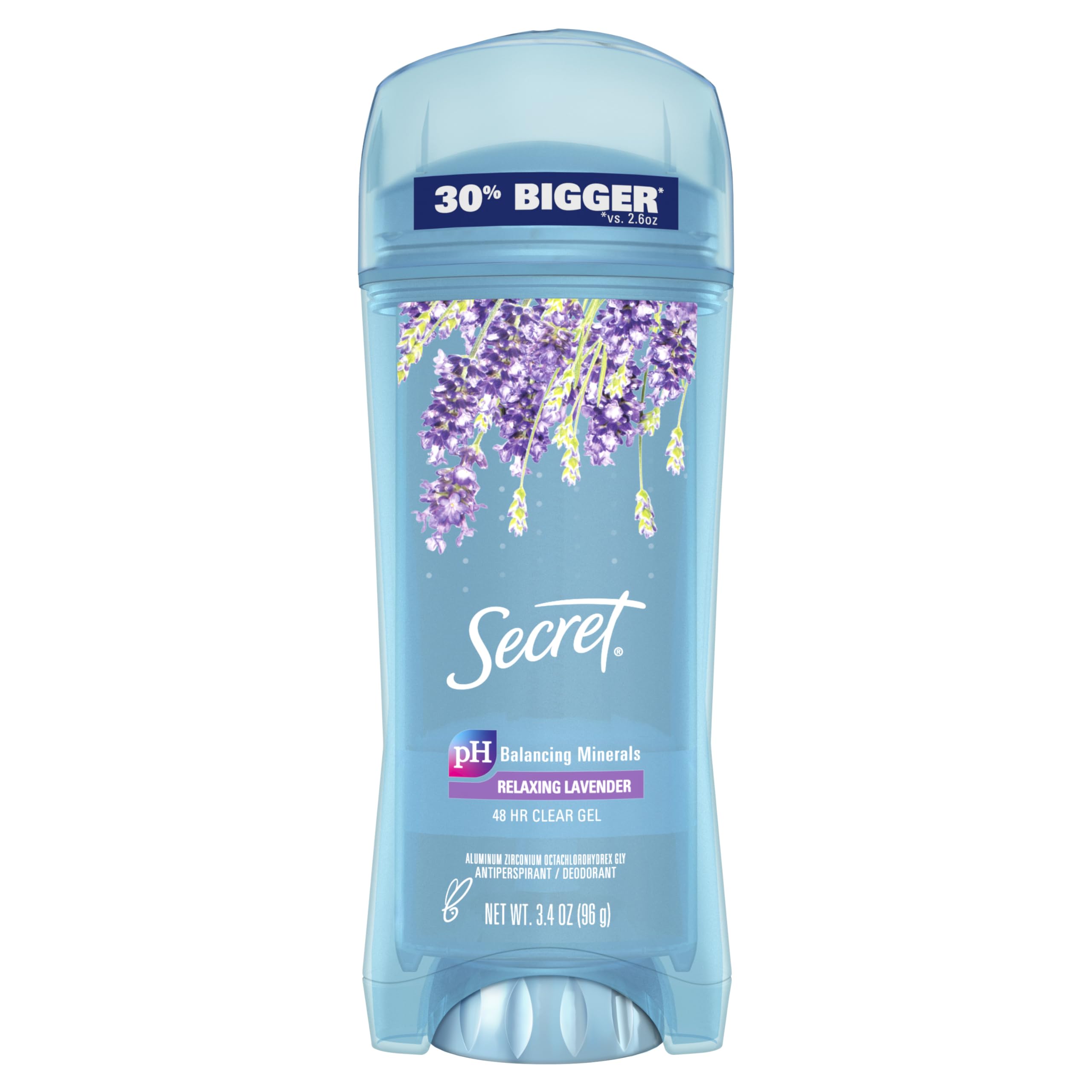Secret Fresh Antiperspirant Deodorant for Women, 48hr Freshness, Sweat & Odor Protection, PH Balancing Minerals, Clear Gel, Rela