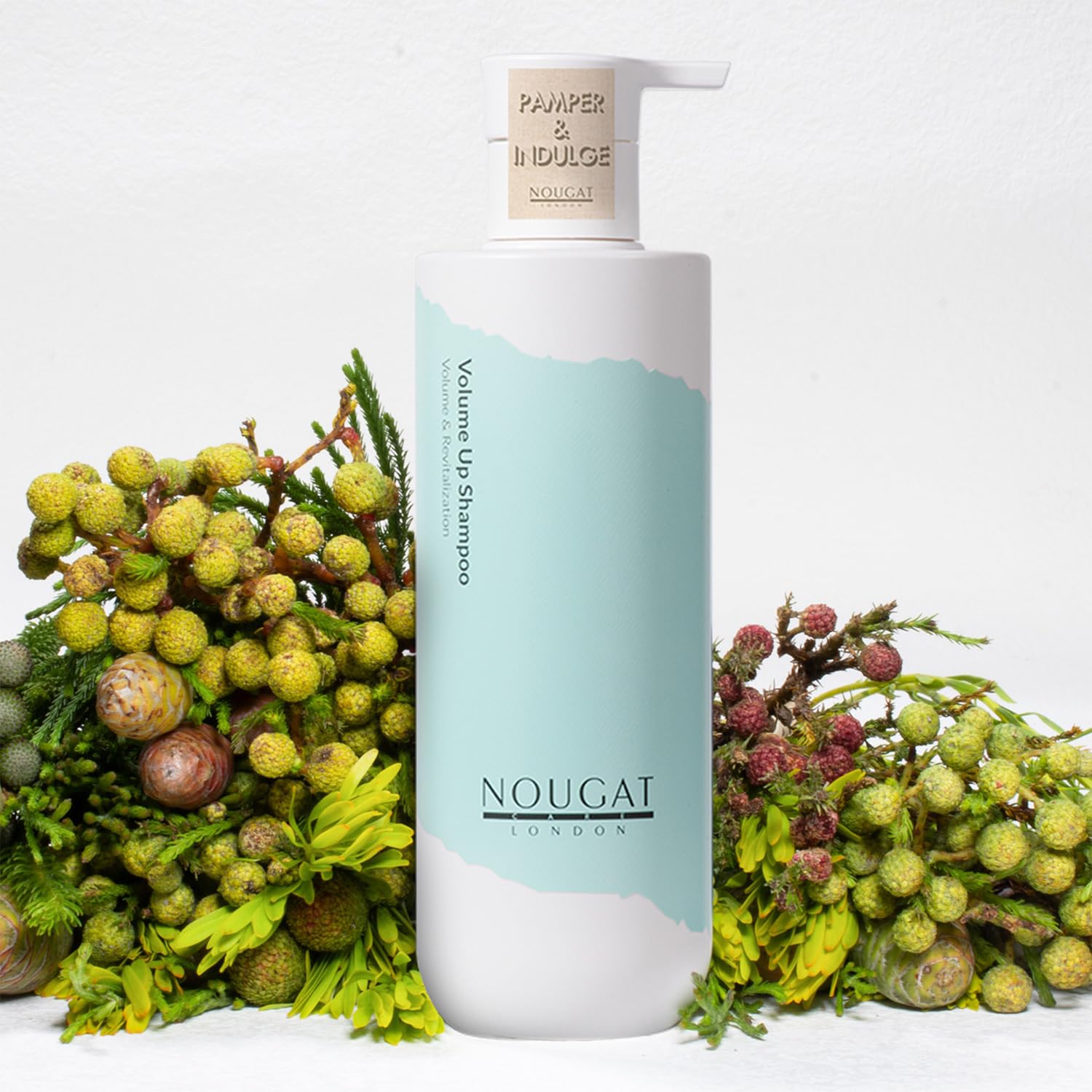 NOUGAT Volume Up Shampoo, Cleanse & Detox, Weightless & Volumizing, Flights Dandruff, SLS & Paraben Free, for Oily, Thin & Fine 