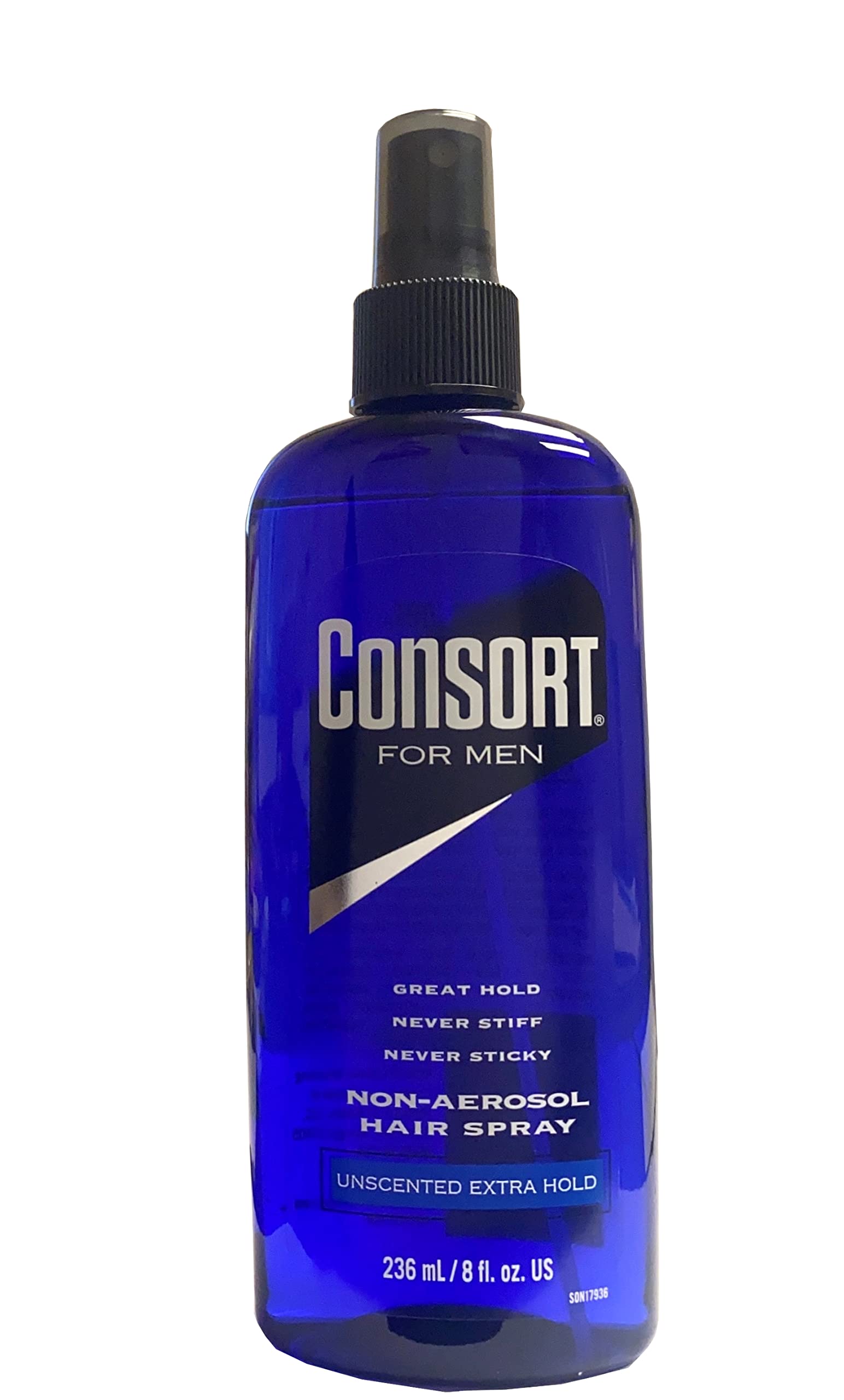 Consort Hair Spray For Men, Extra Hold, Unscented, Non-Aerosol - 8 Fl Oz