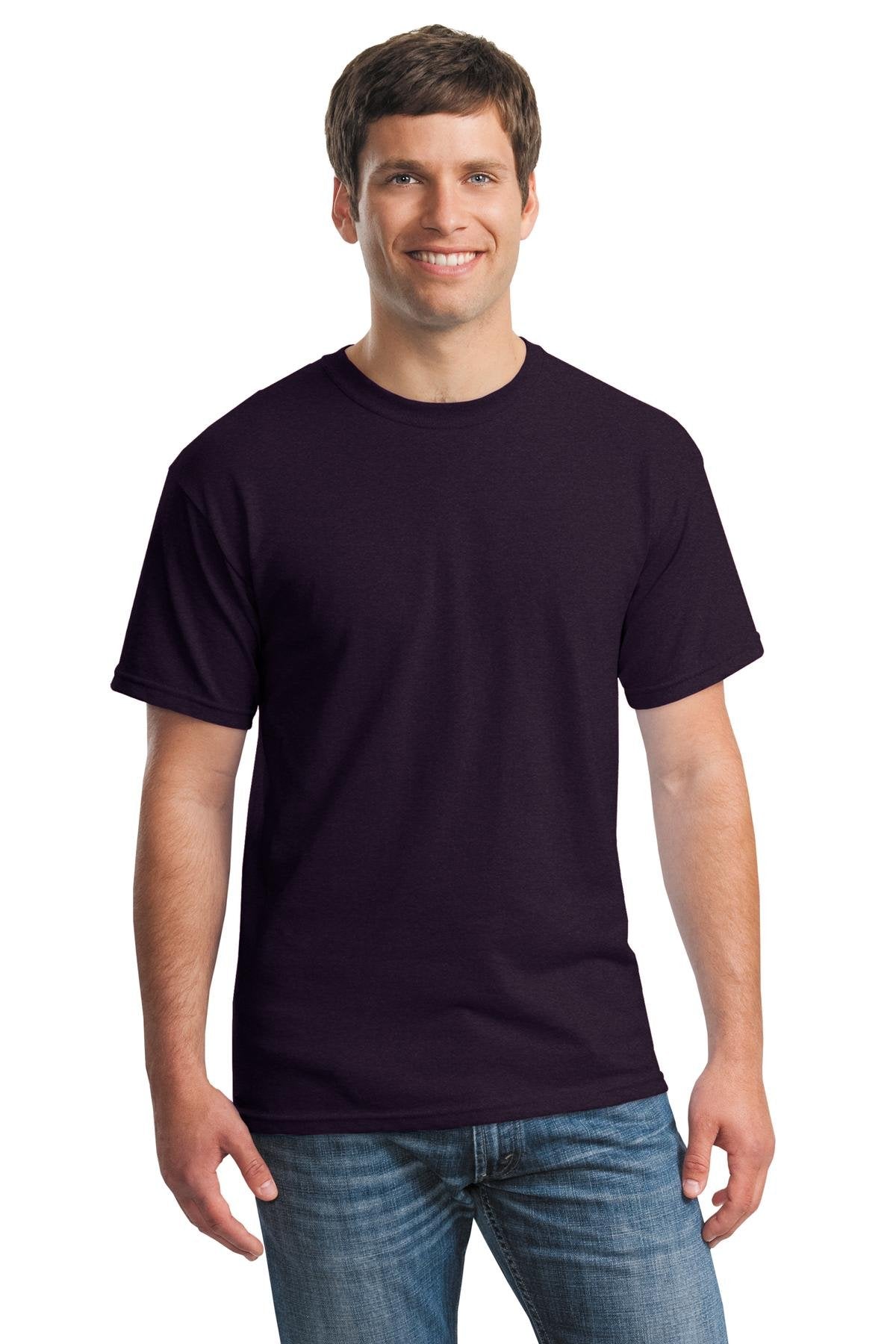 Heavy Cotton 100% Cotton Tshirt (G500) BlackBerry, 2XL (Pack of 12)