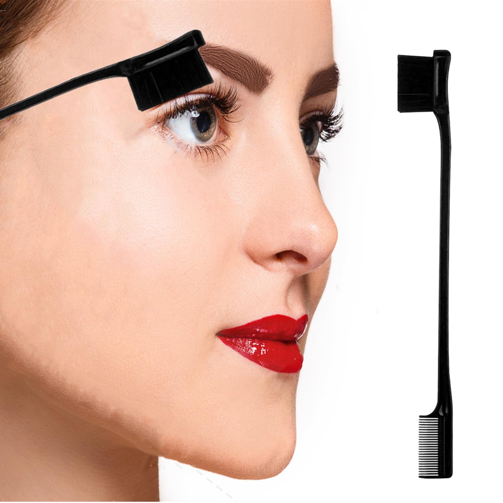 Zvorei 8Pcs Black Hair Brushes Set With 4Pcs Topsy Tail Tools, Teasing Bristle Brush, Edge Control Brush, And 2Pcs Metal Pin Rat