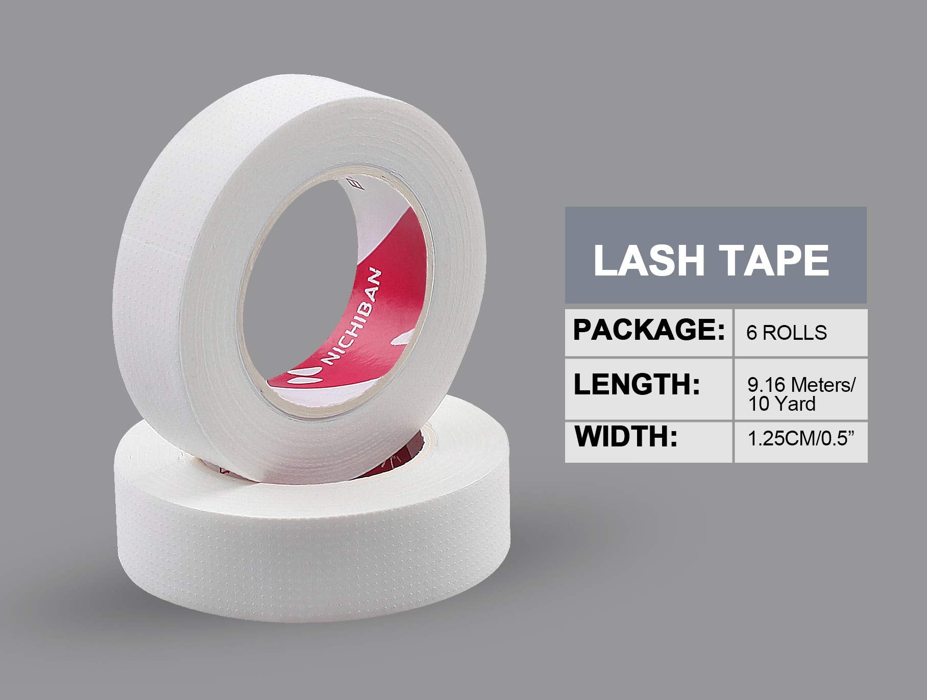 Eyelash Extension Tape, Fenshine 6 Rolls Japan Micropore Medical Soft Tape For Eyelash Extension,Eyelash Extension Supplies 9M E