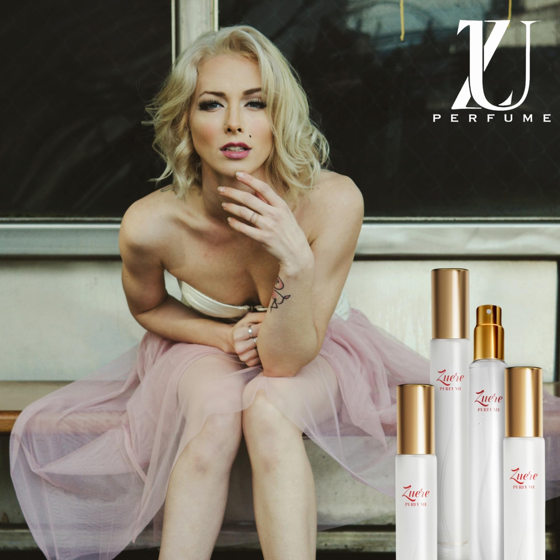 Zuere Floral Perfumes For Women, Luxury Eau De Parfum Infused With Pheromones, Enhanced Sweet Floral Scent, 0.35 Oz Travel-Frien