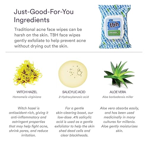 Tbh Kids Spot Foam Face Cleaning Spot Wipes For Kids, Preteens, And Teens With Sensitive Dry Oily Skin - Gentle Facial Cleanser