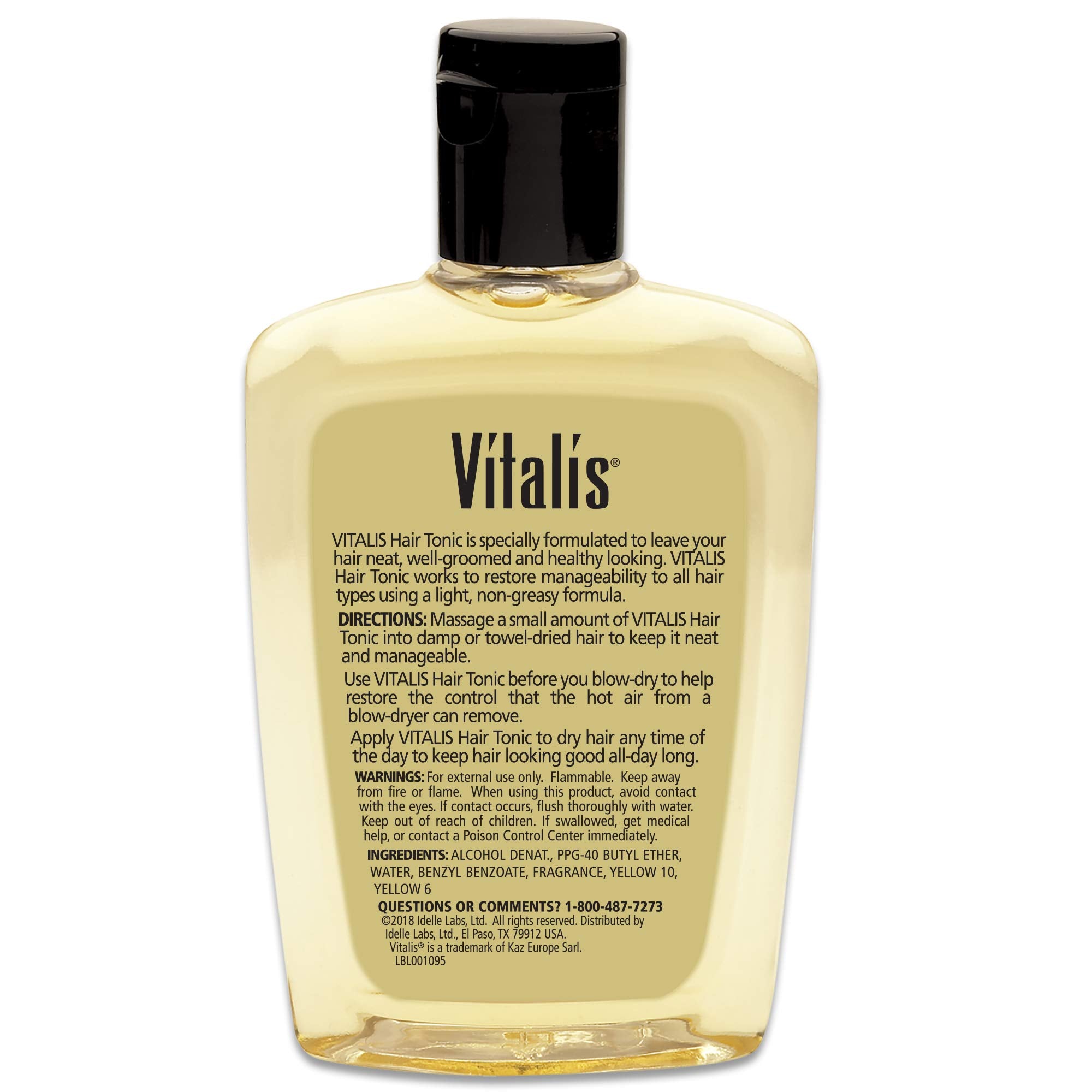 Vitalis Hair Tonic Pack of 3 - 7 Fl Oz Each, Model VT06017V1, Nourishing Formula for Healthy Hair