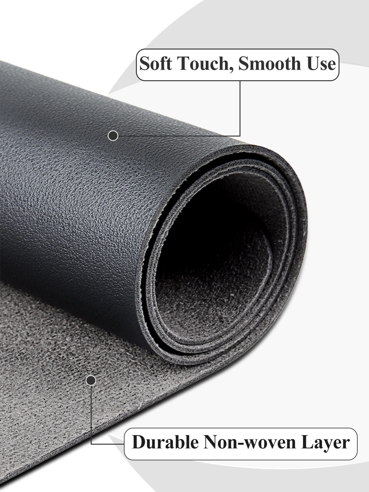(Mat Only) Black Nail Art Table Mat, Foldable Nail Art Hand Rest Pad For Nail Arm Rest Cushion, Soft Microfiber Leather Nail Mat