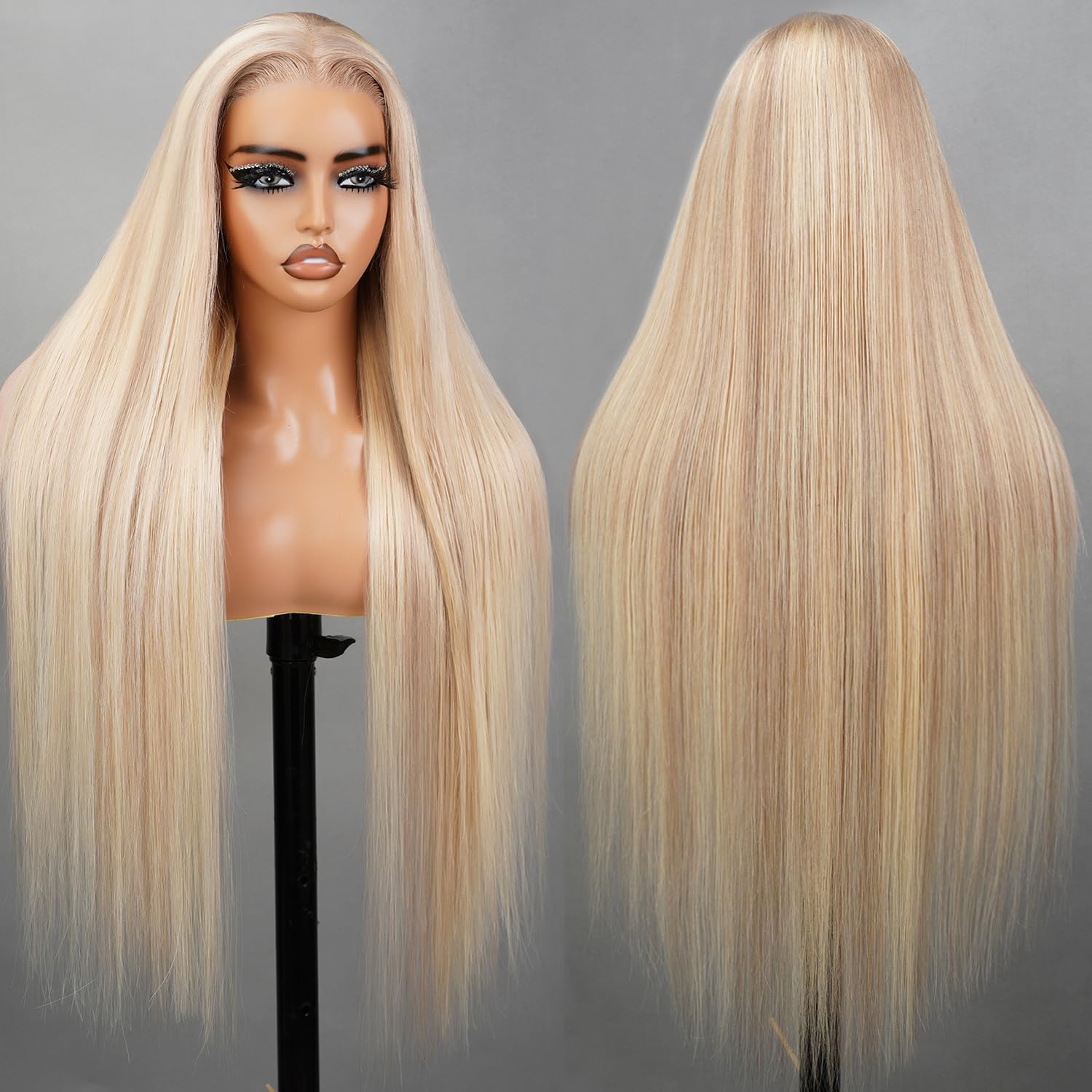 SUPERLOOK 6x5 Wear And Go Glueless Wigs Human Hair P10/613 Lace Front Wig Human Hair Blonde Lace Front Wig Human Hair HD 220% De