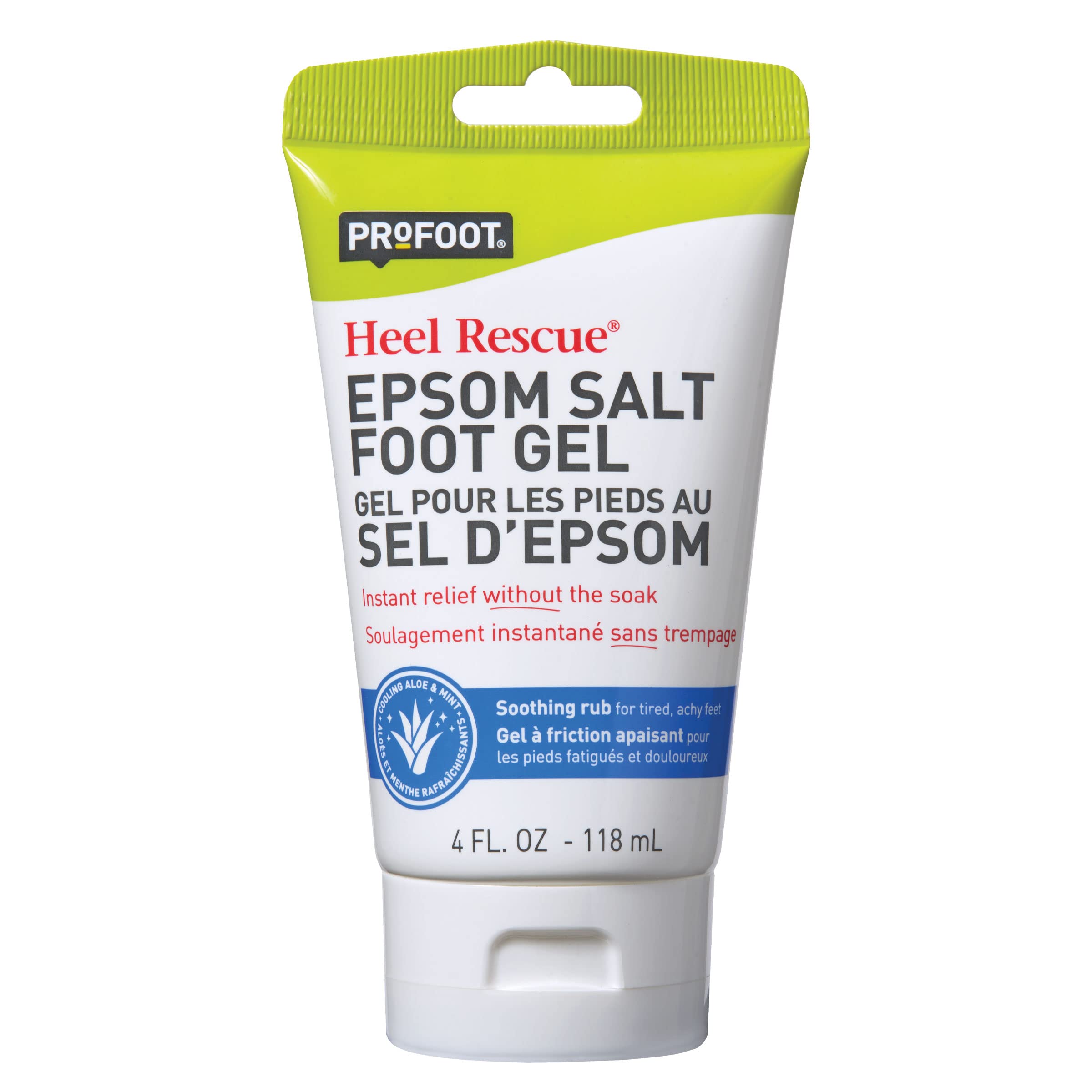 Profoot Epsom Salt Foot Gel, 4 Ounce, Soothing Relief For Painful, Tired, Aching Feet Or Arthritis, Ditch The Foot Bath For Inst